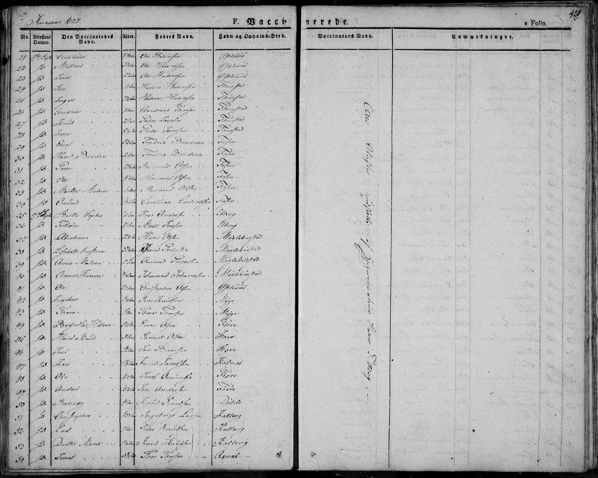 Avaldsnes sokneprestkontor, SAST/A -101851/H/Ha/Haa/L0005: Parish register (official) no. A 5.2, 1825-1841, p. 429