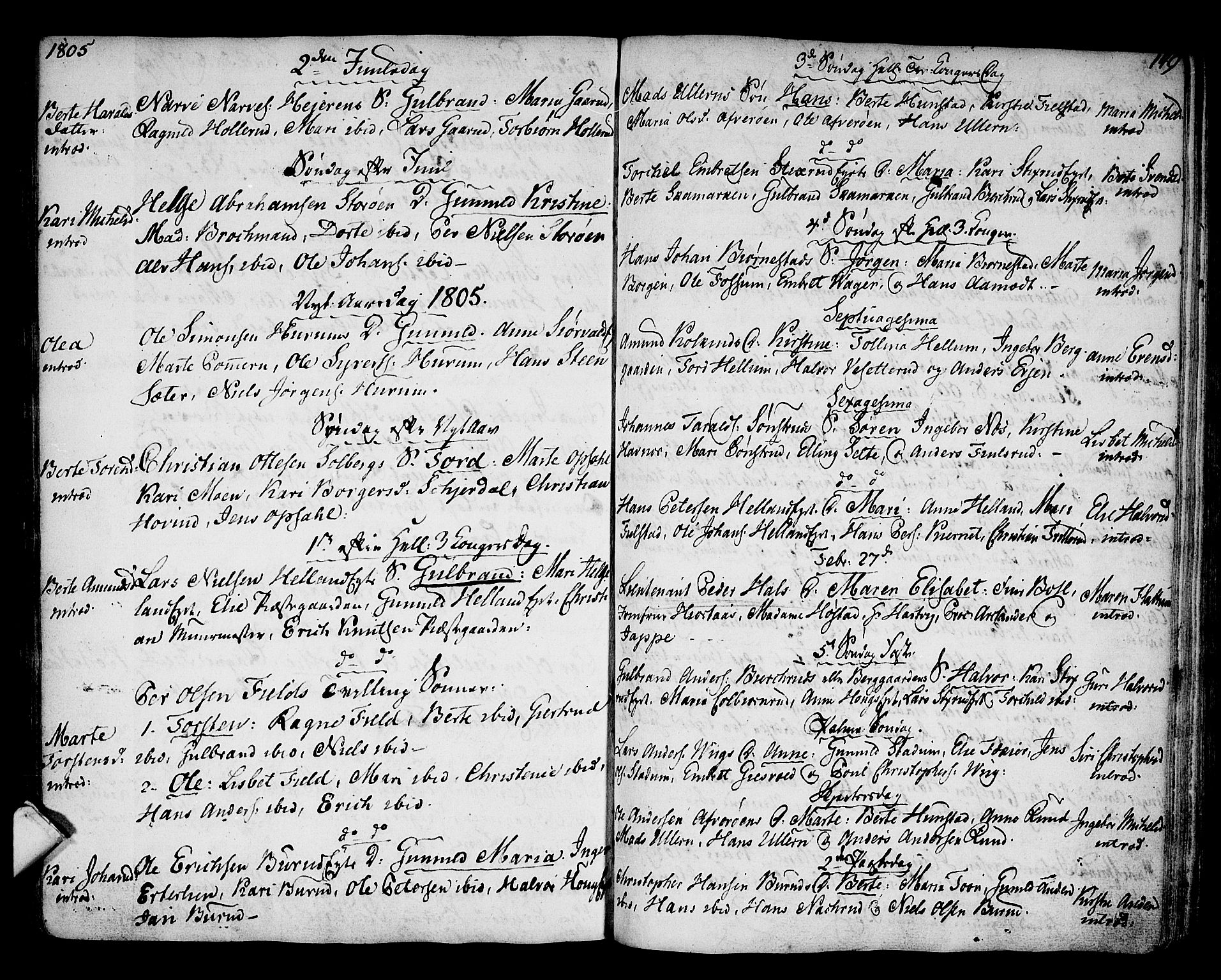 Hole kirkebøker, SAKO/A-228/F/Fa/L0002: Parish register (official) no. I 2, 1766-1814, p. 149