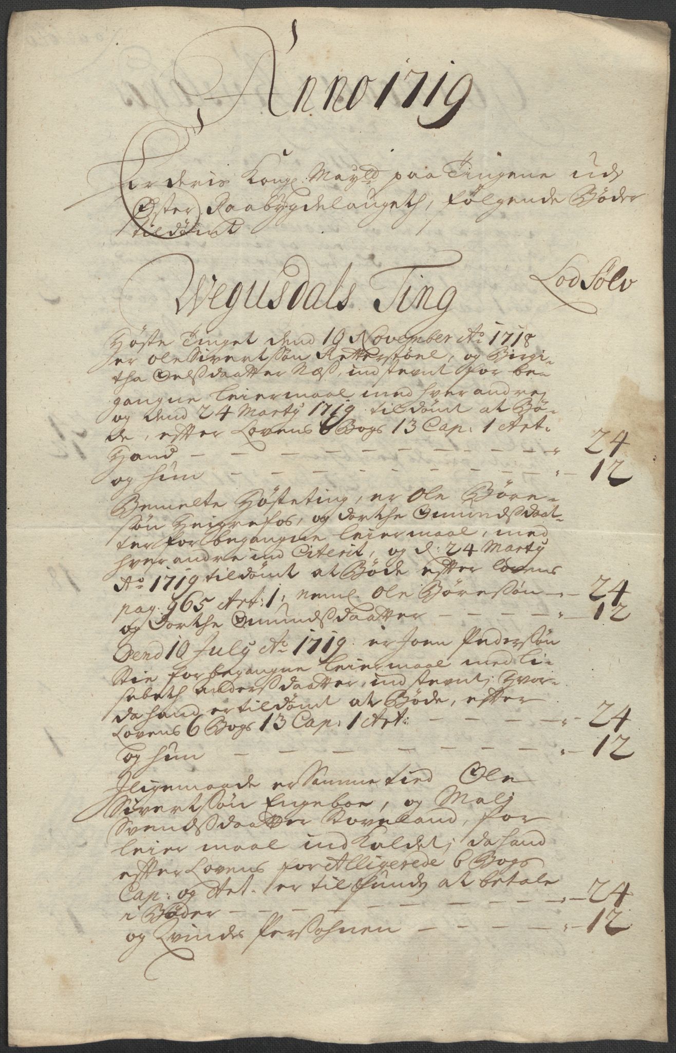 Rentekammeret inntil 1814, Reviderte regnskaper, Fogderegnskap, AV/RA-EA-4092/R40/L2453: Fogderegnskap Råbyggelag, 1718-1719, p. 357