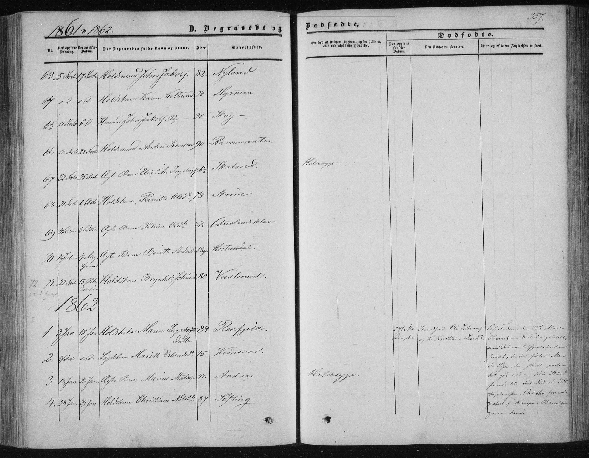 Ministerialprotokoller, klokkerbøker og fødselsregistre - Nordland, AV/SAT-A-1459/820/L0293: Parish register (official) no. 820A14, 1855-1865, p. 357