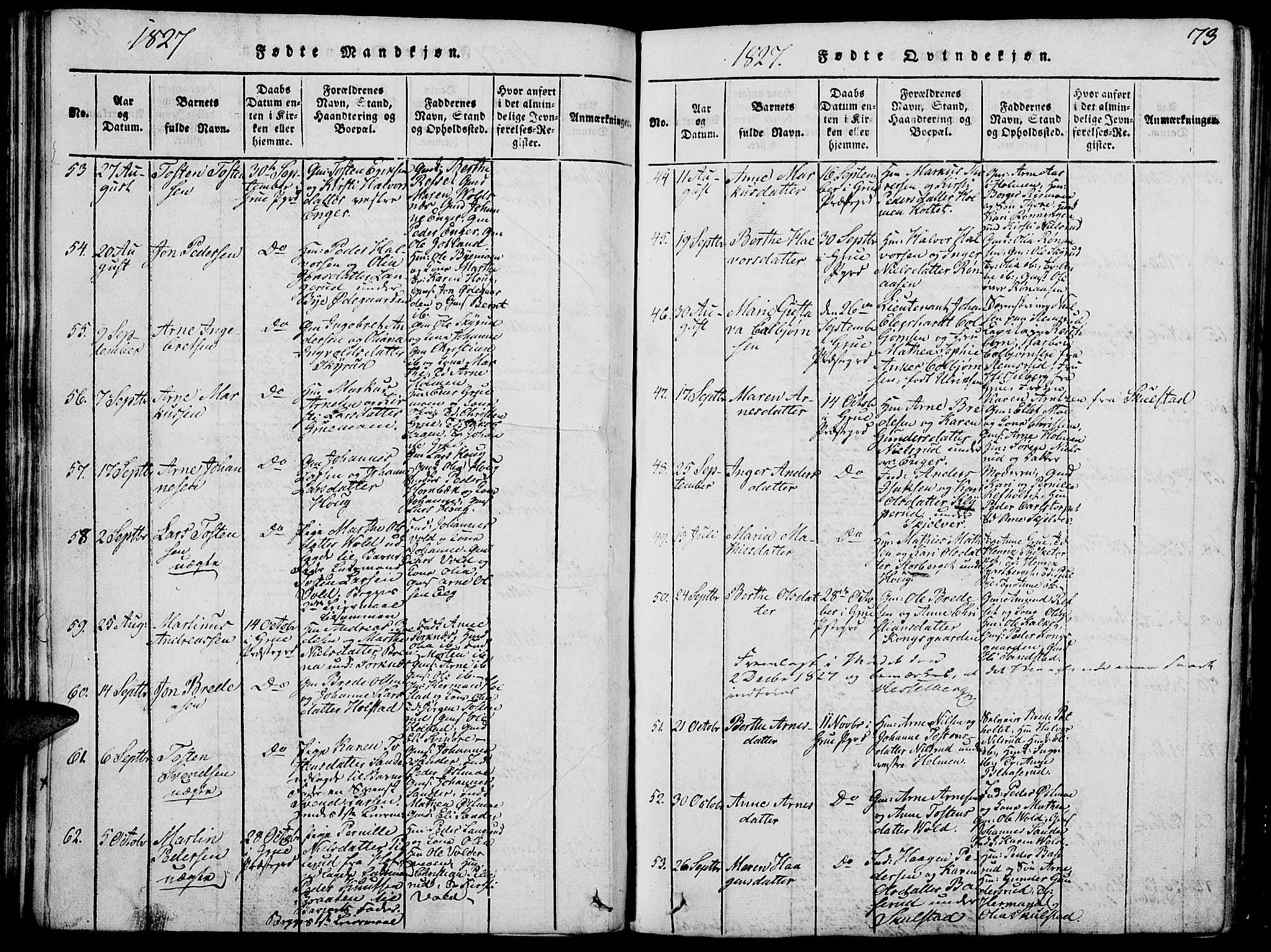 Grue prestekontor, AV/SAH-PREST-036/H/Ha/Hab/L0002: Parish register (copy) no. 2, 1815-1841, p. 73