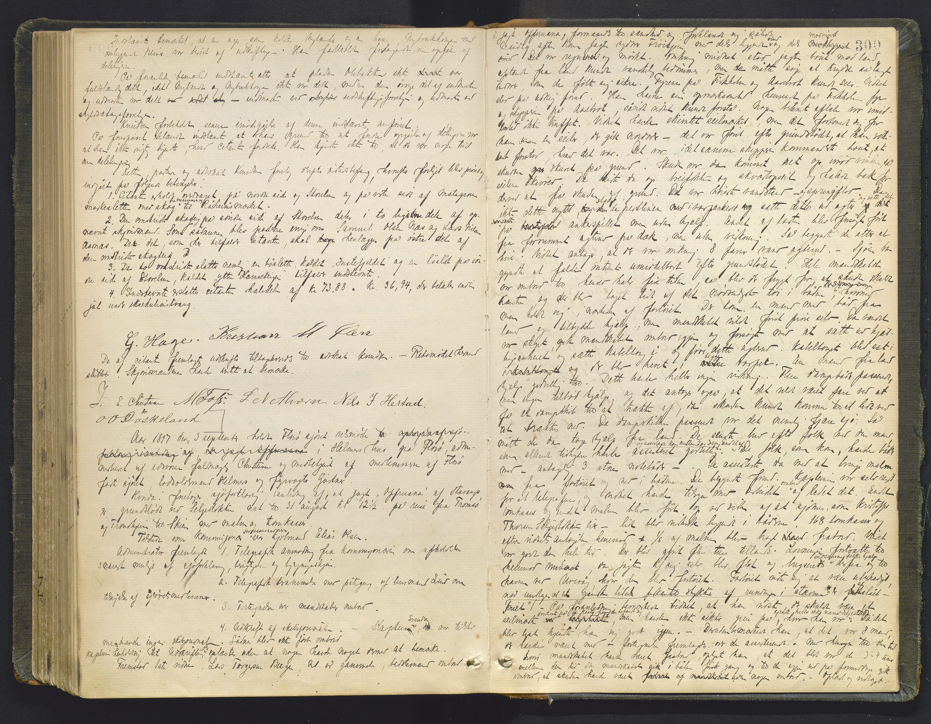 Sunnfjord tingrett, AV/SAB-A-3201/1/F/Fb/Fba/L0053: Ekstrarettsprotokoll, 1888-1897, p. 299b-300a