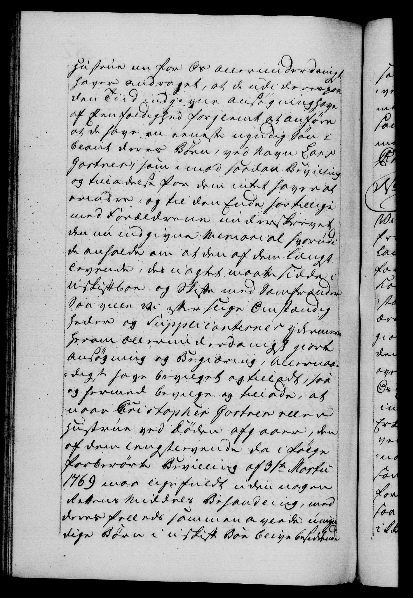 Danske Kanselli 1572-1799, AV/RA-EA-3023/F/Fc/Fca/Fcaa/L0044: Norske registre, 1769-1771, p. 487b