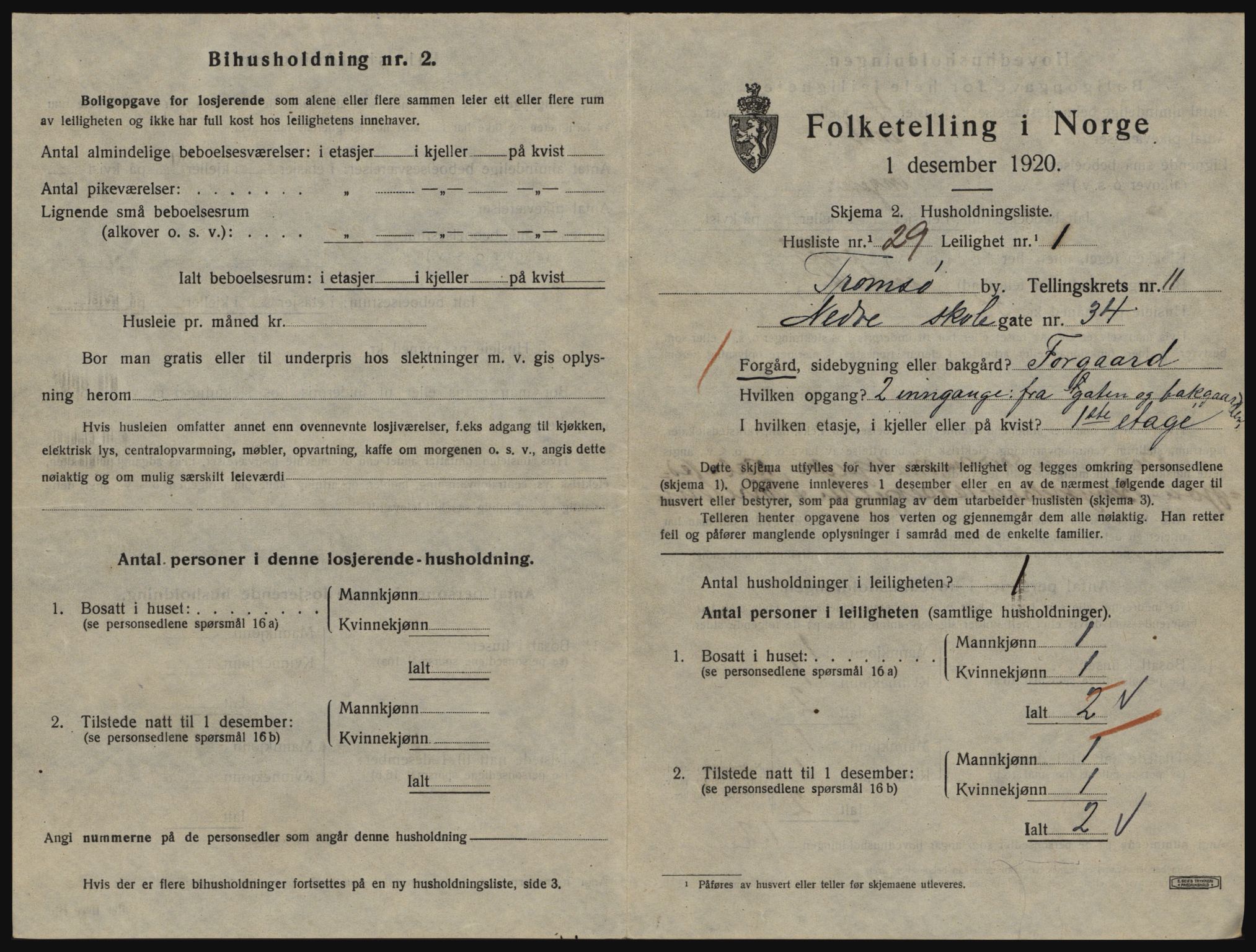 SATØ, 1920 census for Tromsø, 1920, p. 5679