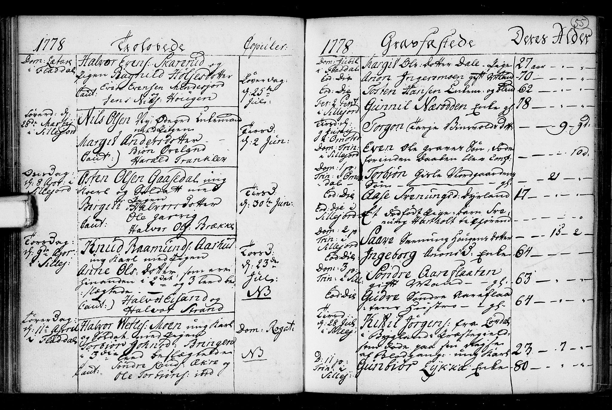 Seljord kirkebøker, AV/SAKO-A-20/F/Fa/L0008: Parish register (official) no. I 8, 1755-1814, p. 55