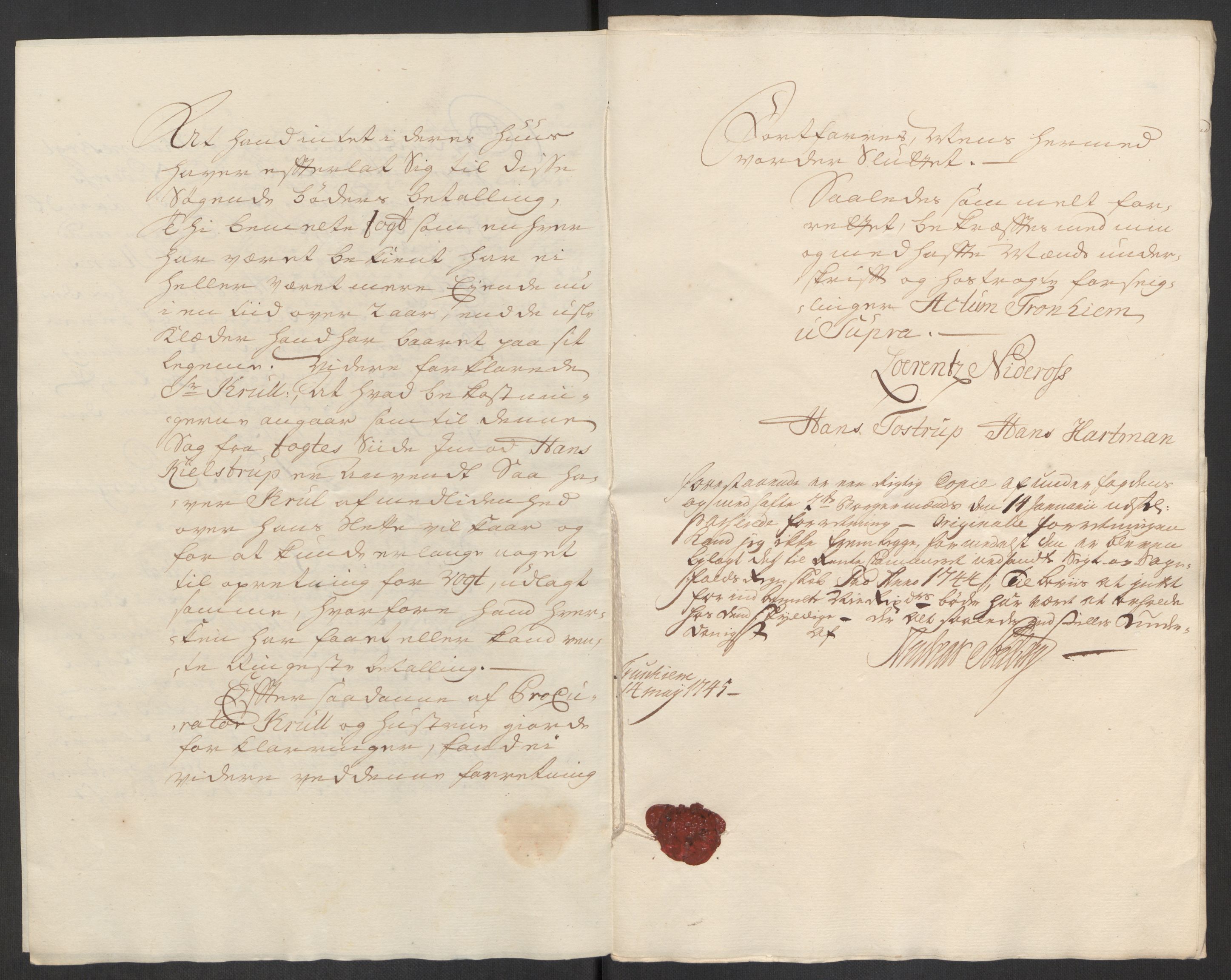 Rentekammeret inntil 1814, Reviderte regnskaper, Byregnskaper, RA/EA-4066/R/Rs/L0541: [S22] Sikt og sakefall, 1743-1746, p. 246