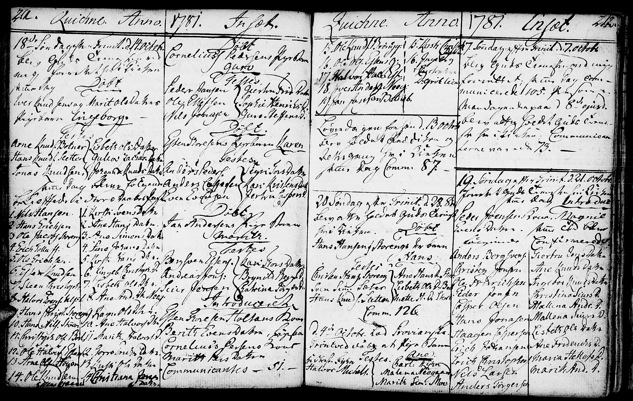 Kvikne prestekontor, SAH/PREST-064/H/Ha/Haa/L0002: Parish register (official) no. 2, 1764-1784, p. 211-212