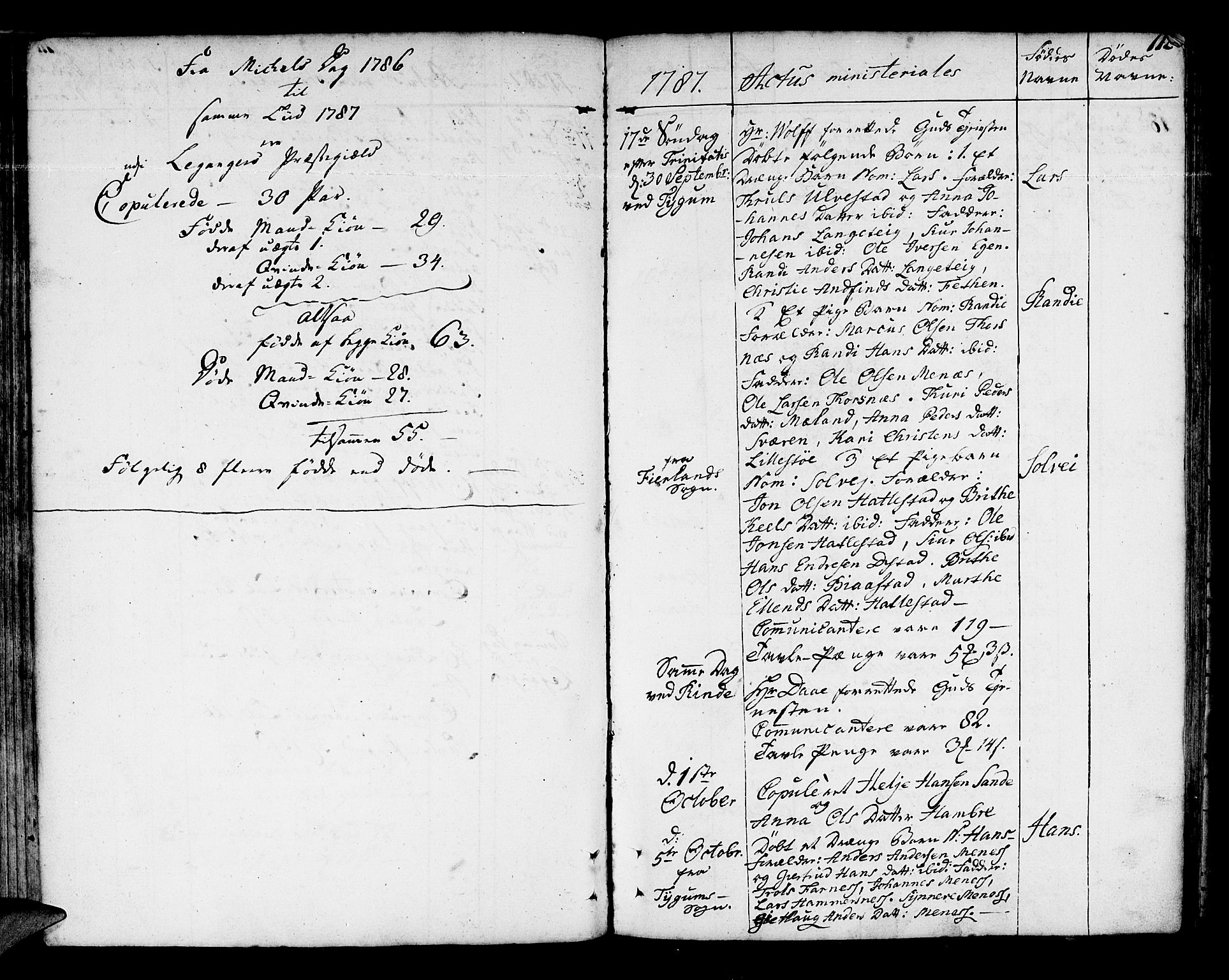 Leikanger sokneprestembete, AV/SAB-A-81001/H/Haa/Haaa/L0004: Parish register (official) no. A 4, 1770-1791, p. 112