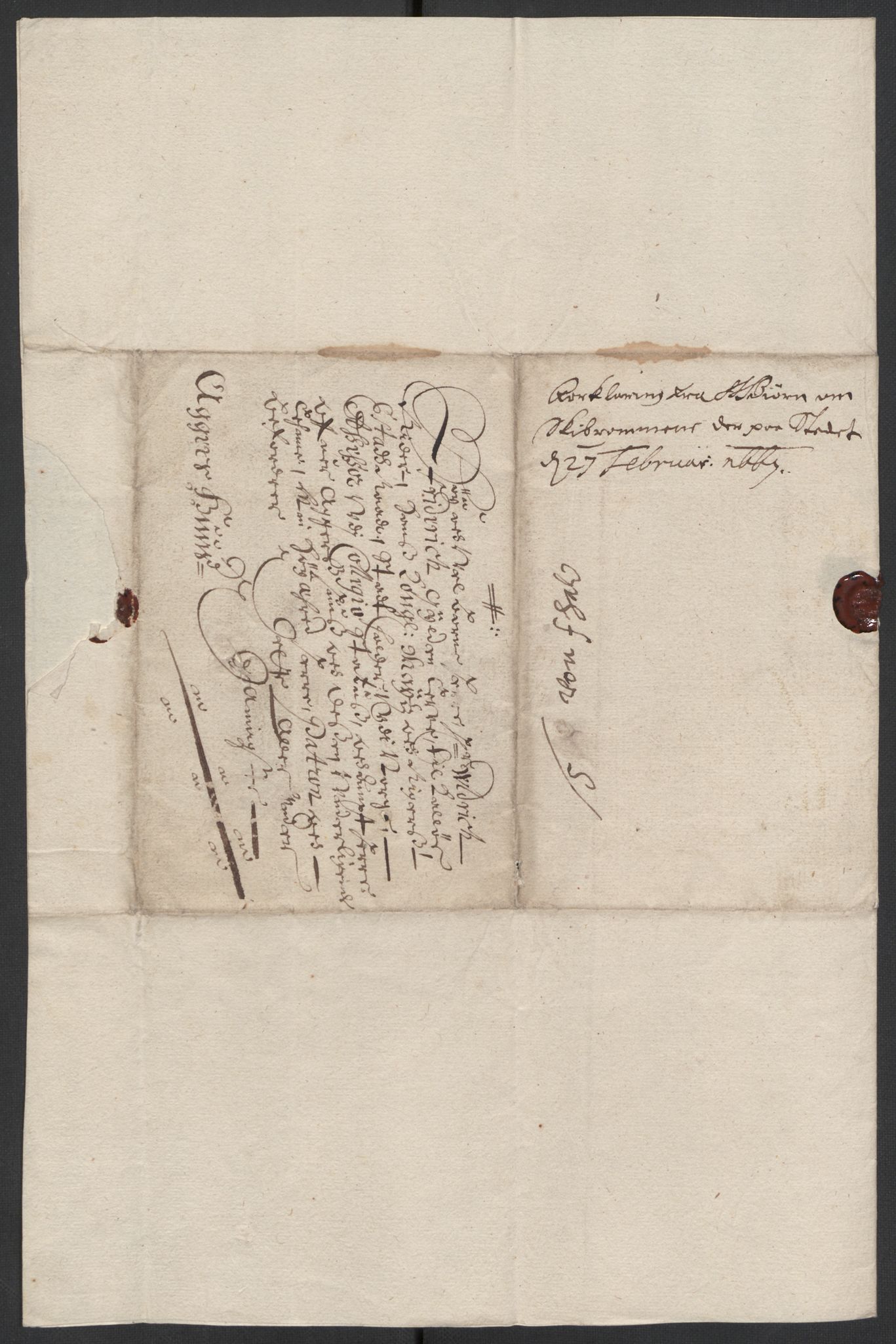 Stattholderembetet 1572-1771, AV/RA-EA-2870/El/L0024/0005: Forskjellige pakkesaker / Skipslister, 1667, p. 5