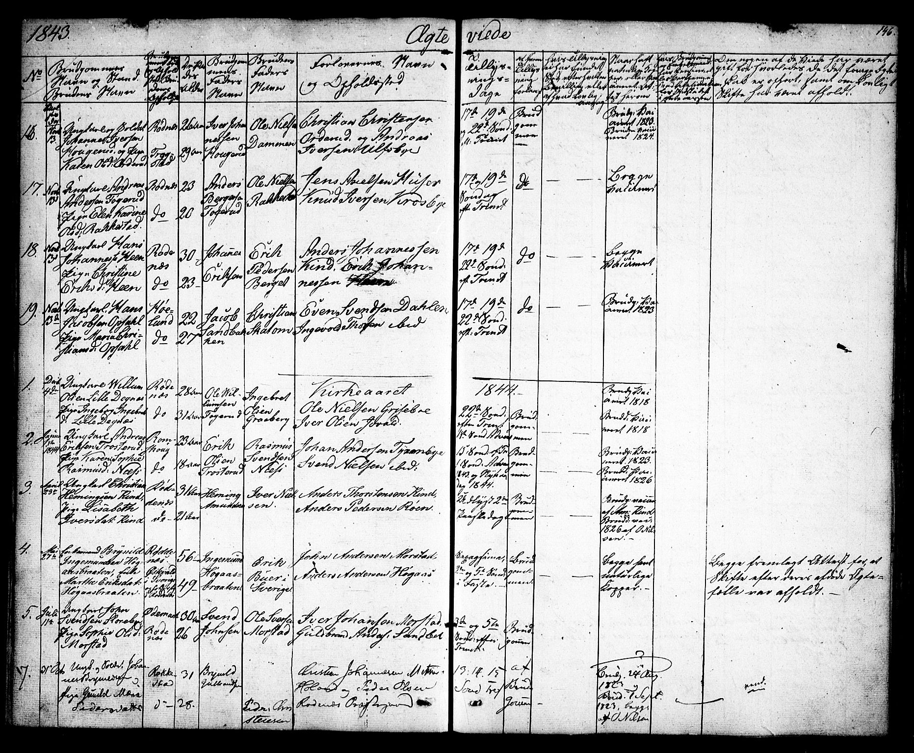 Rødenes prestekontor Kirkebøker, AV/SAO-A-2005/F/Fa/L0005: Parish register (official) no. I 5, 1838-1849, p. 146