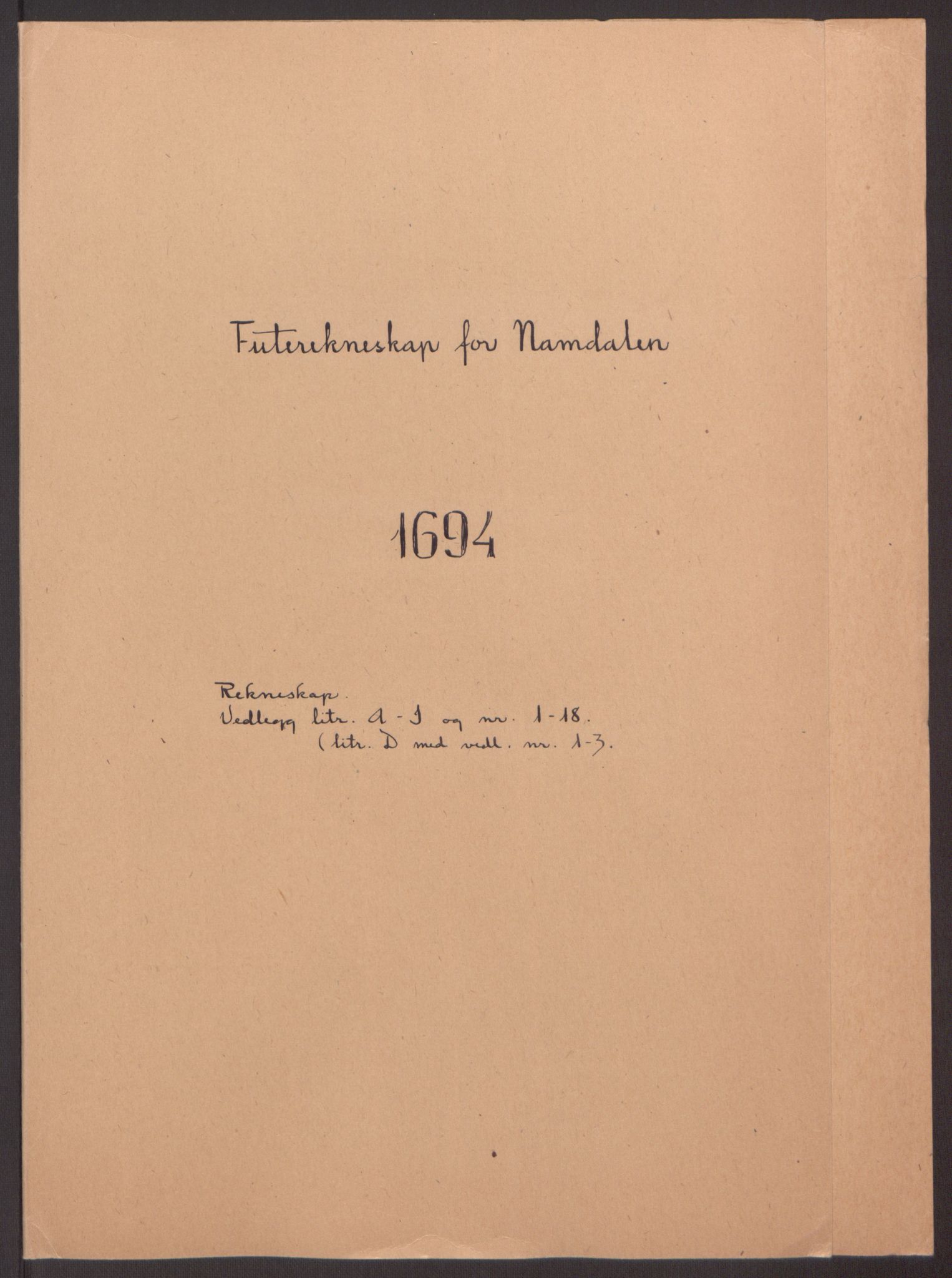 Rentekammeret inntil 1814, Reviderte regnskaper, Fogderegnskap, RA/EA-4092/R64/L4424: Fogderegnskap Namdal, 1692-1695, p. 331