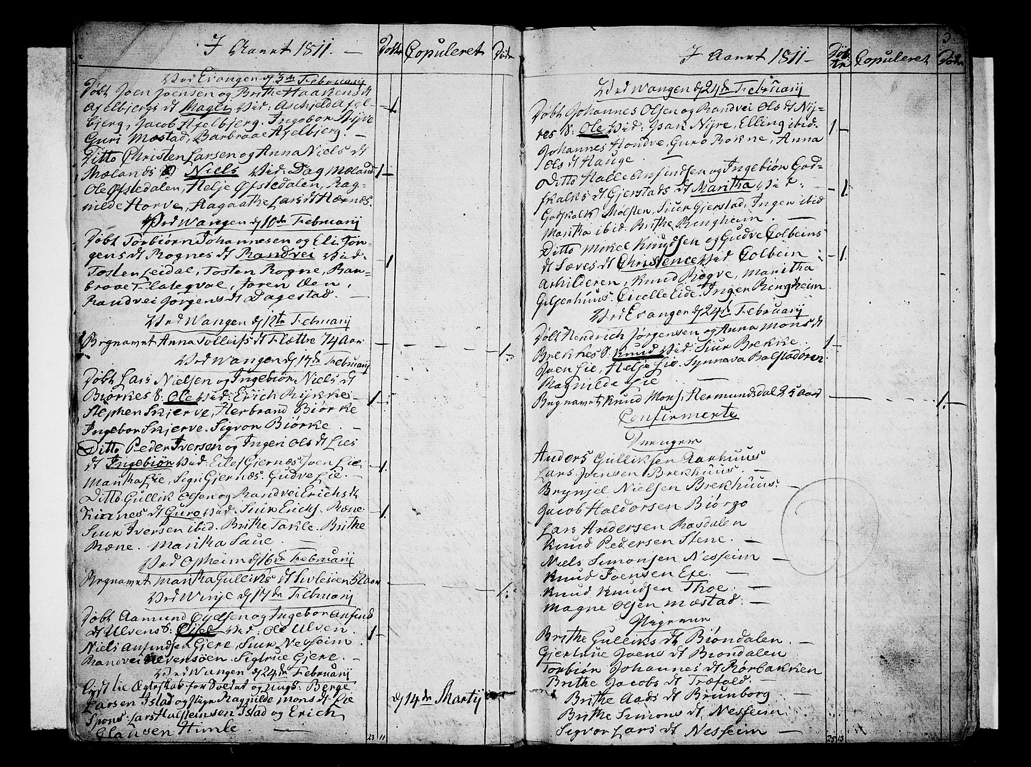 Voss sokneprestembete, SAB/A-79001/H/Haa: Parish register (official) no. A 10, 1810-1821, p. 5