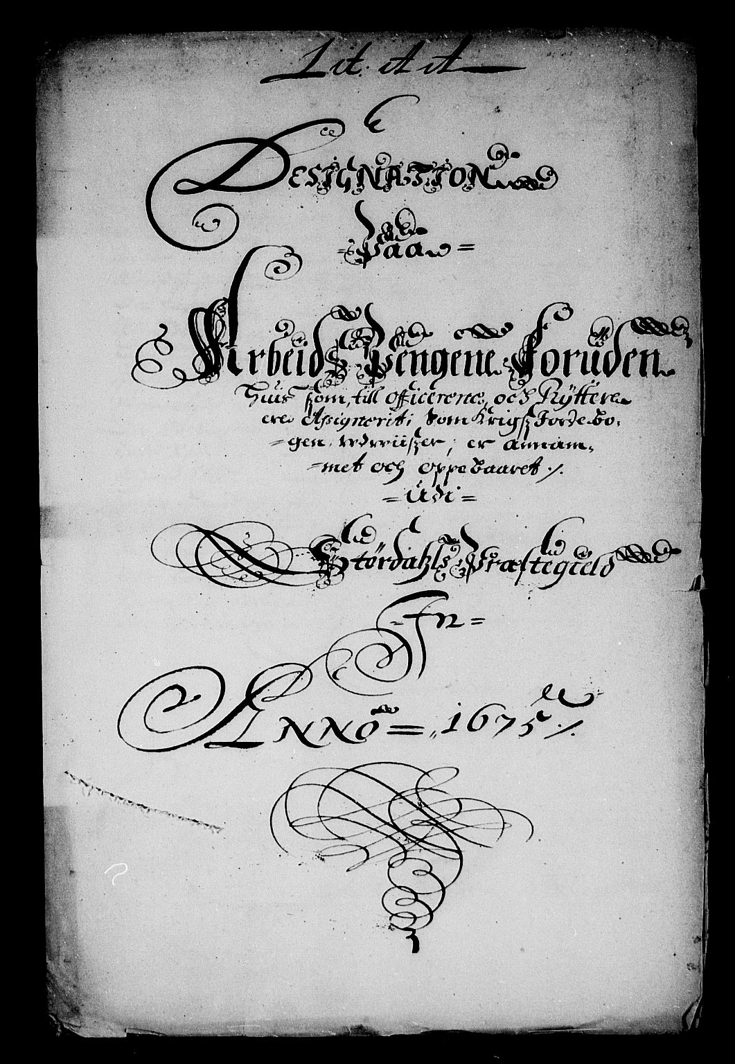 Rentekammeret inntil 1814, Reviderte regnskaper, Stiftamtstueregnskaper, Trondheim stiftamt og Nordland amt, AV/RA-EA-6044/R/Rd/L0042: Trondheim stiftamt, 1670-1675