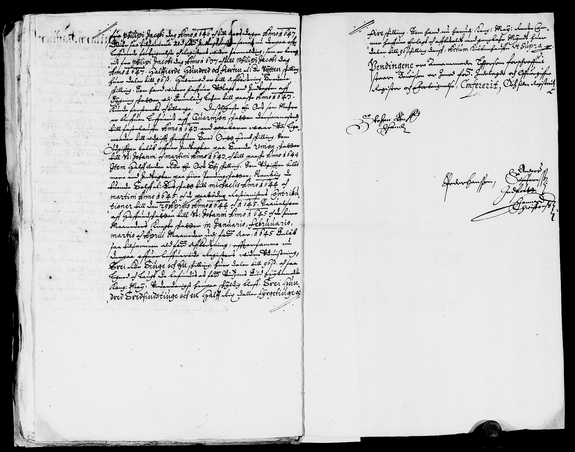 Rentekammeret inntil 1814, Reviderte regnskaper, Lensregnskaper, AV/RA-EA-5023/R/Rb/Rbl/L0008: Brunla len, 1641-1644