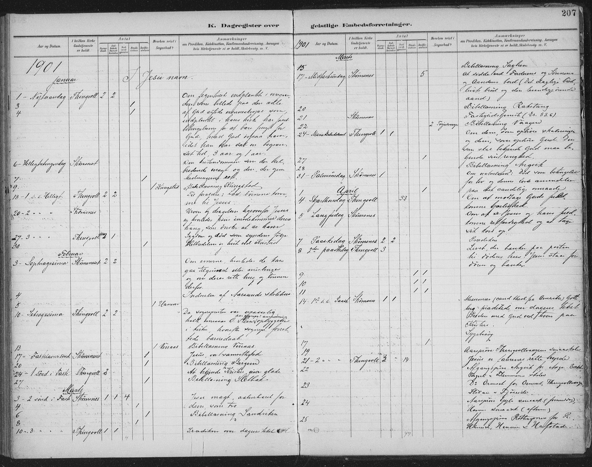 Ministerialprotokoller, klokkerbøker og fødselsregistre - Møre og Romsdal, AV/SAT-A-1454/586/L0988: Parish register (official) no. 586A14, 1893-1905, p. 207