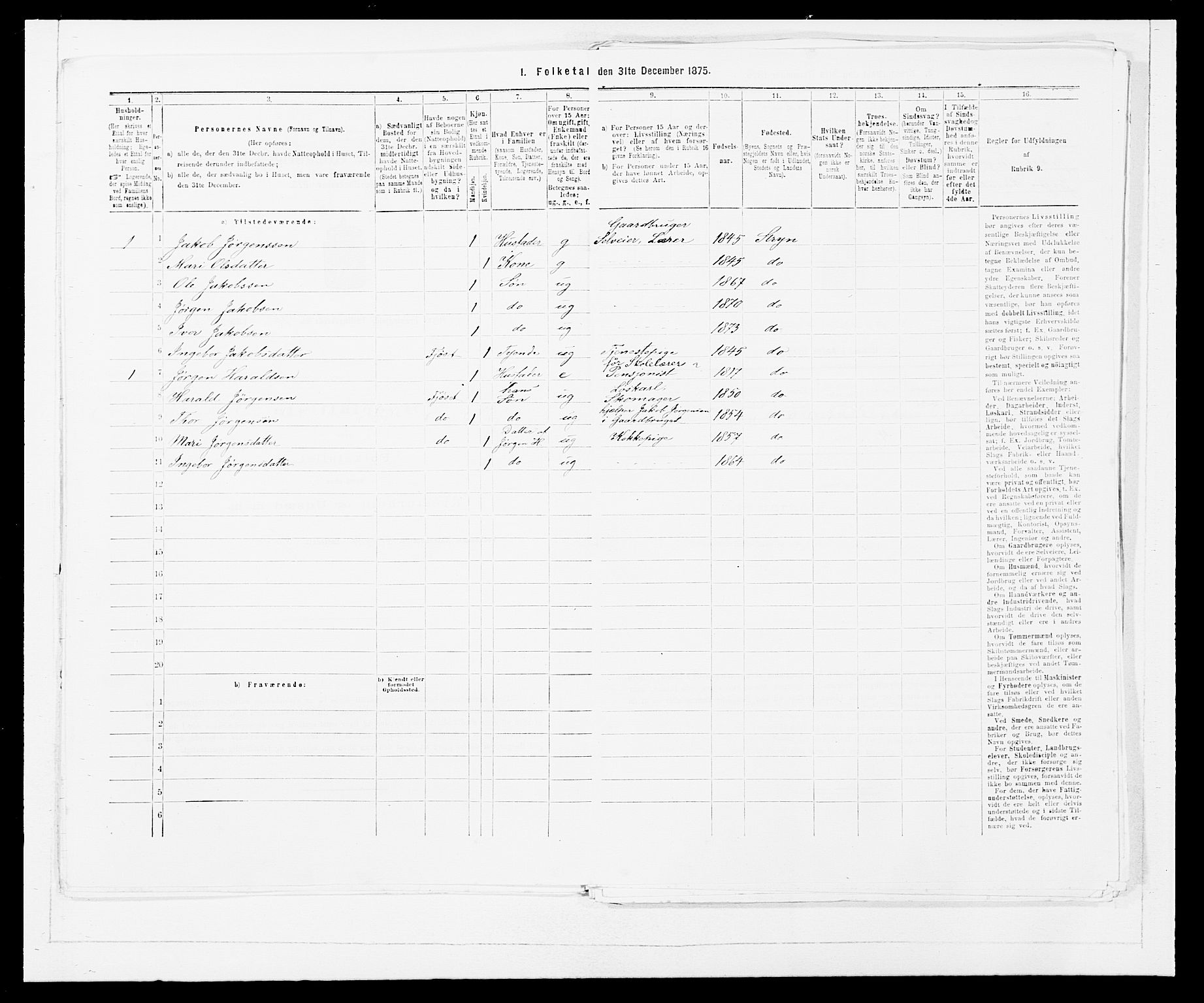 SAB, 1875 Census for 1448P Stryn, 1875, p. 652