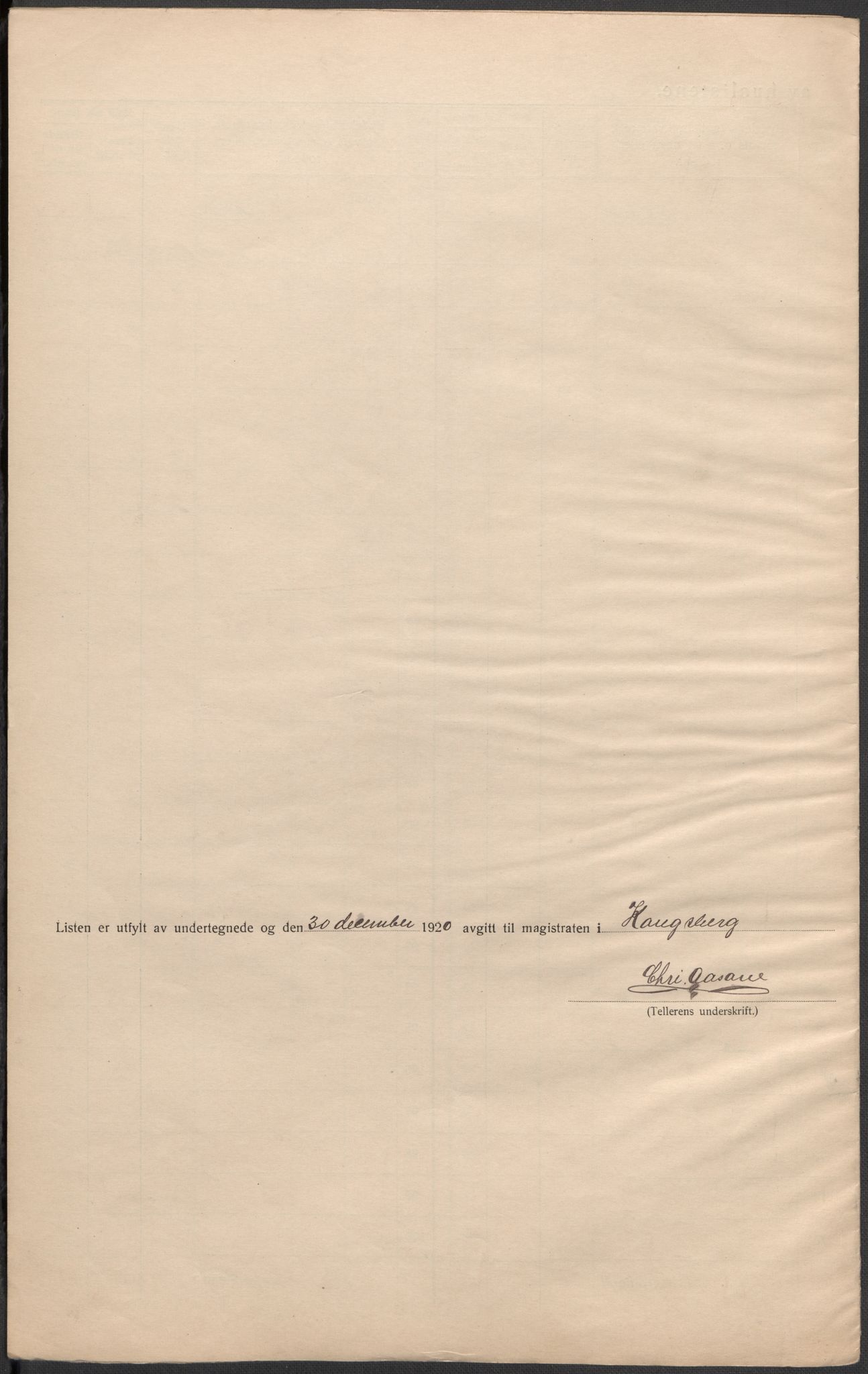 SAKO, 1920 census for Kongsberg, 1920, p. 19