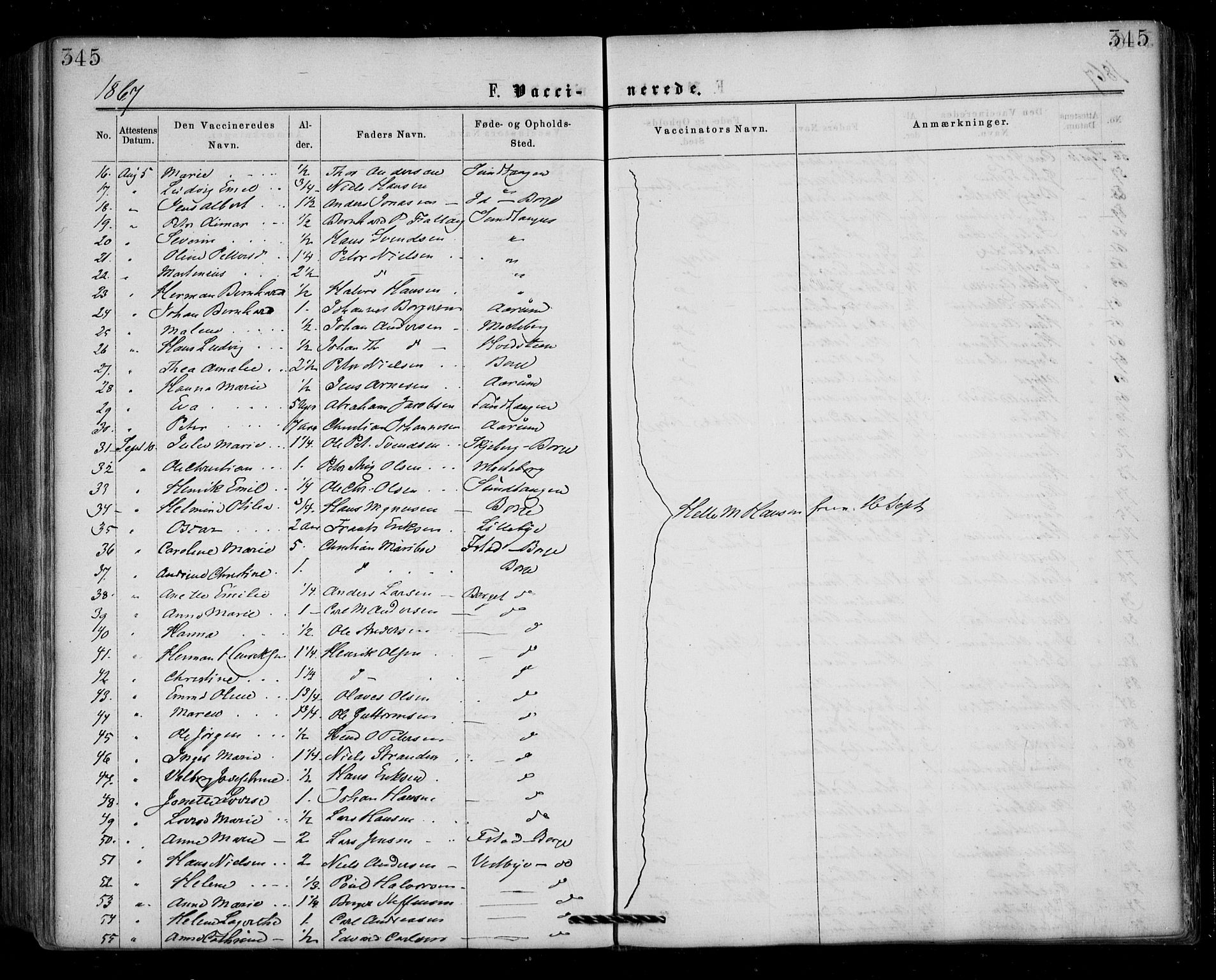 Borge prestekontor Kirkebøker, SAO/A-10903/F/Fa/L0006: Parish register (official) no. I 6, 1861-1874, p. 345