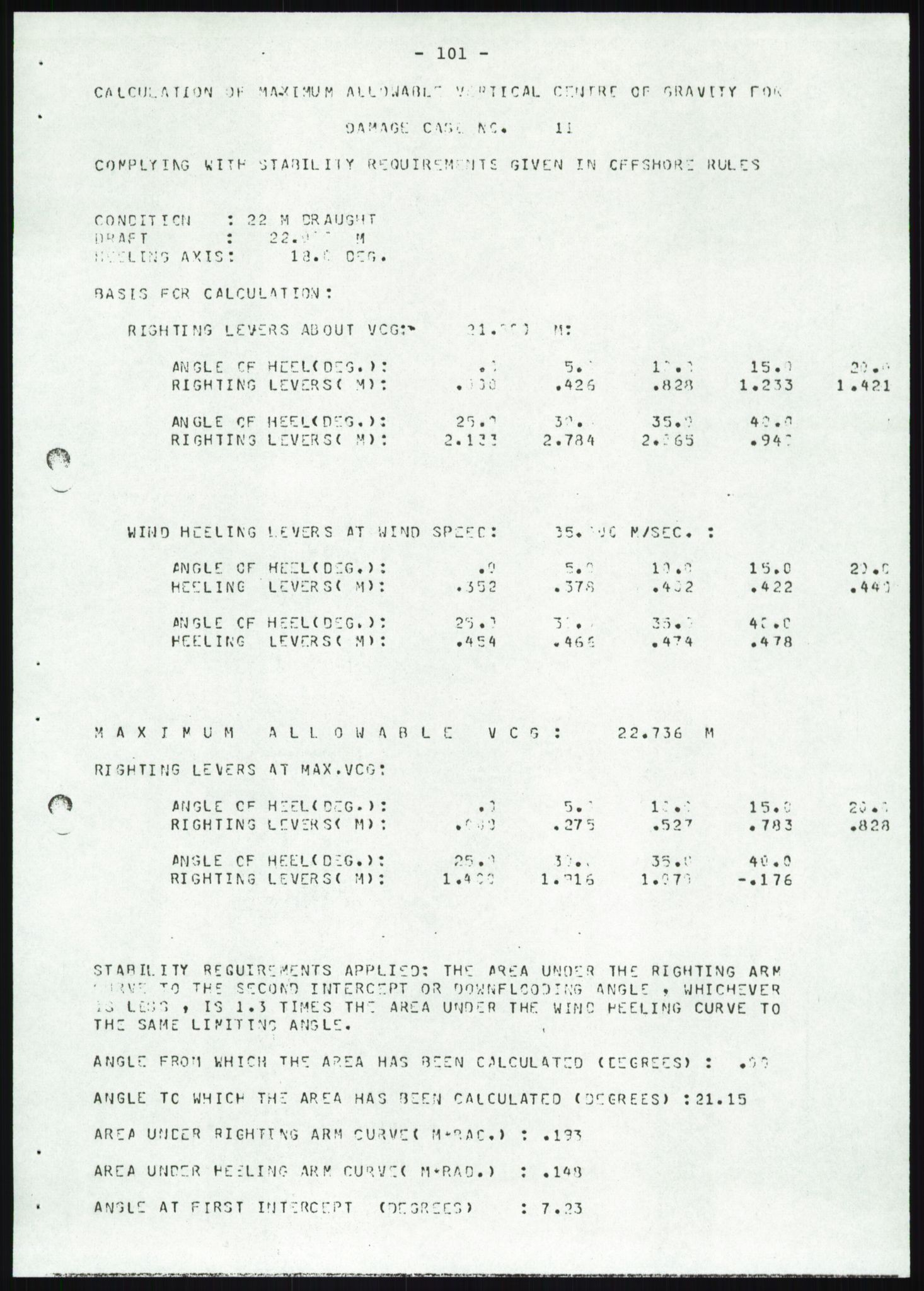 Justisdepartementet, Granskningskommisjonen ved Alexander Kielland-ulykken 27.3.1980, AV/RA-S-1165/D/L0019: S Værforhold (Doku.liste + S1-S5 av 5)/ T (T1-T2)/ U Stabilitet (Doku.liste + U1-U5 av 5), 1980-1981, p. 923