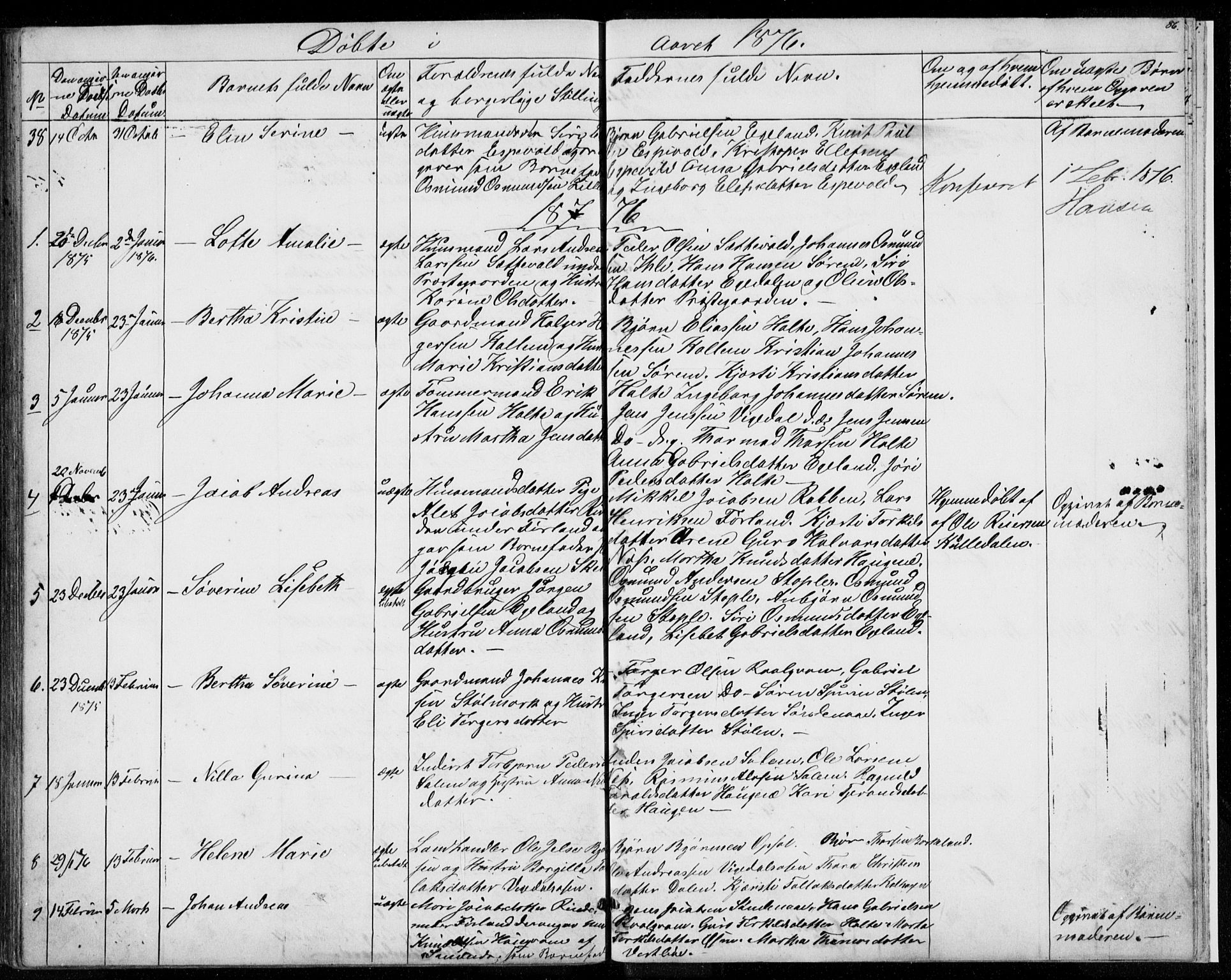 Vikedal sokneprestkontor, SAST/A-101840/01/V: Parish register (copy) no. B 9, 1856-1878, p. 86