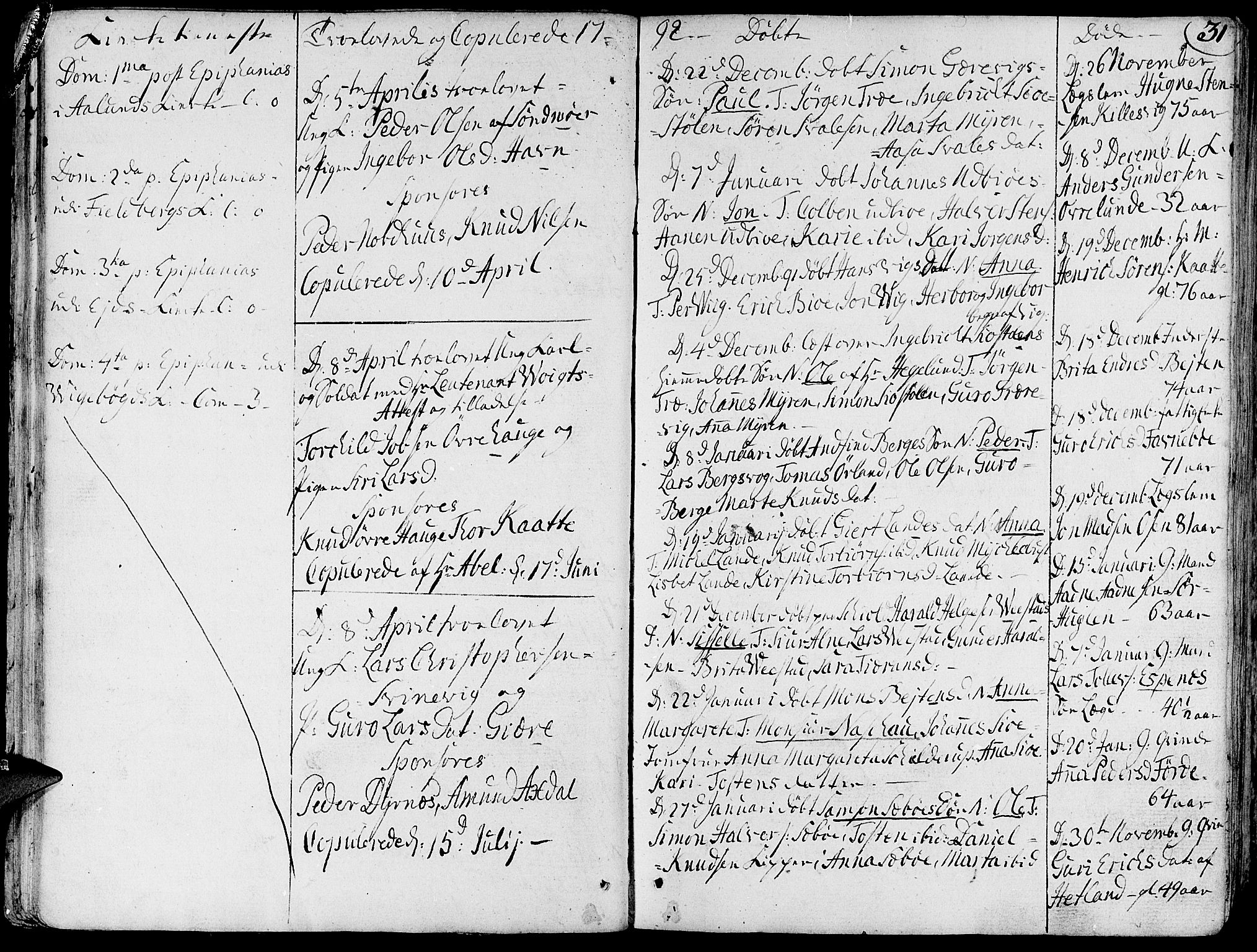 Fjelberg sokneprestembete, AV/SAB-A-75201/H/Haa: Parish register (official) no. A 3, 1788-1815, p. 31