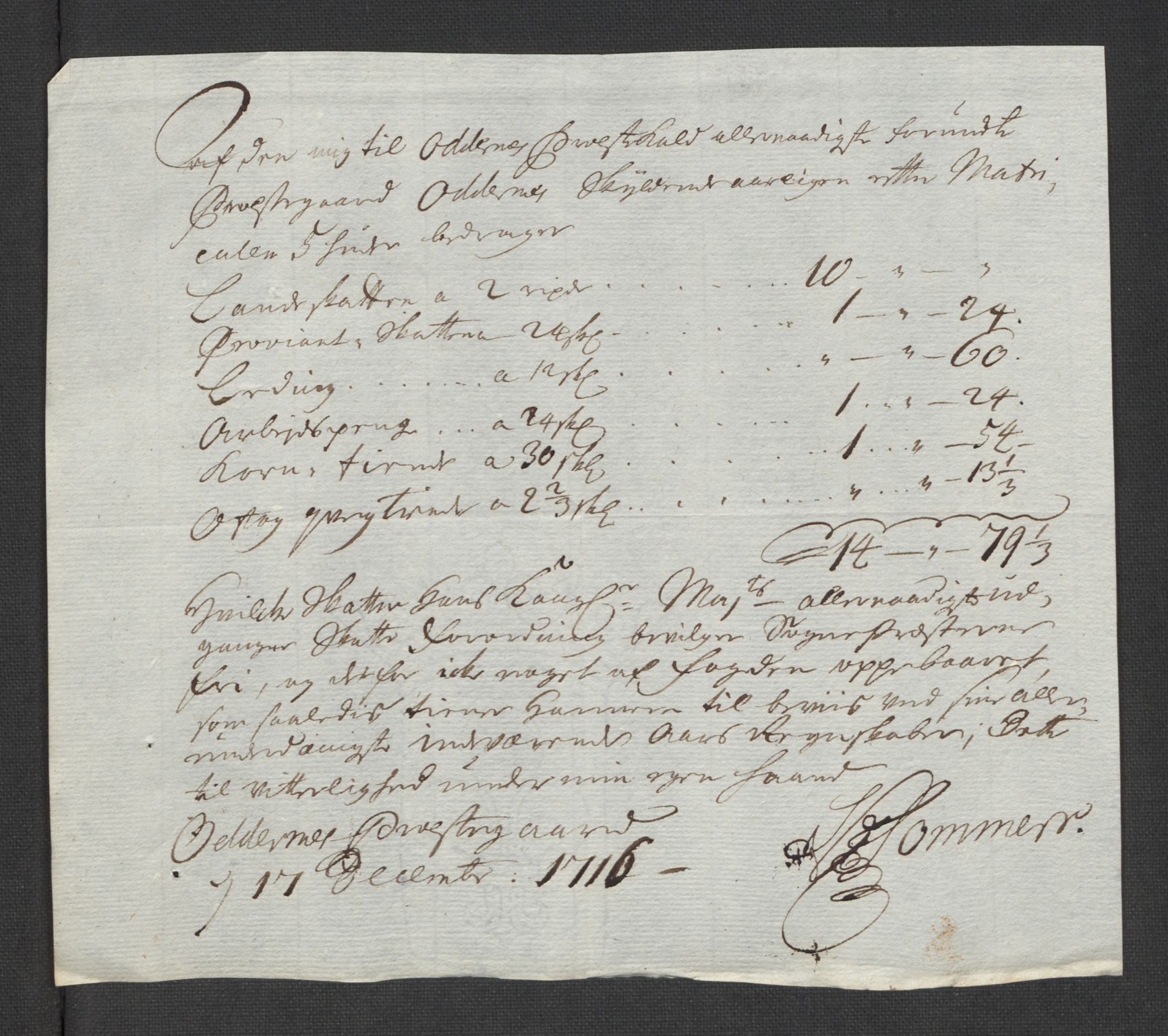 Rentekammeret inntil 1814, Reviderte regnskaper, Fogderegnskap, AV/RA-EA-4092/R43/L2560: Fogderegnskap Lista og Mandal, 1716, p. 184