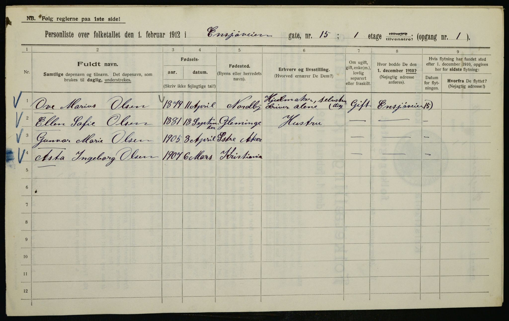 OBA, Municipal Census 1912 for Kristiania, 1912, p. 21902