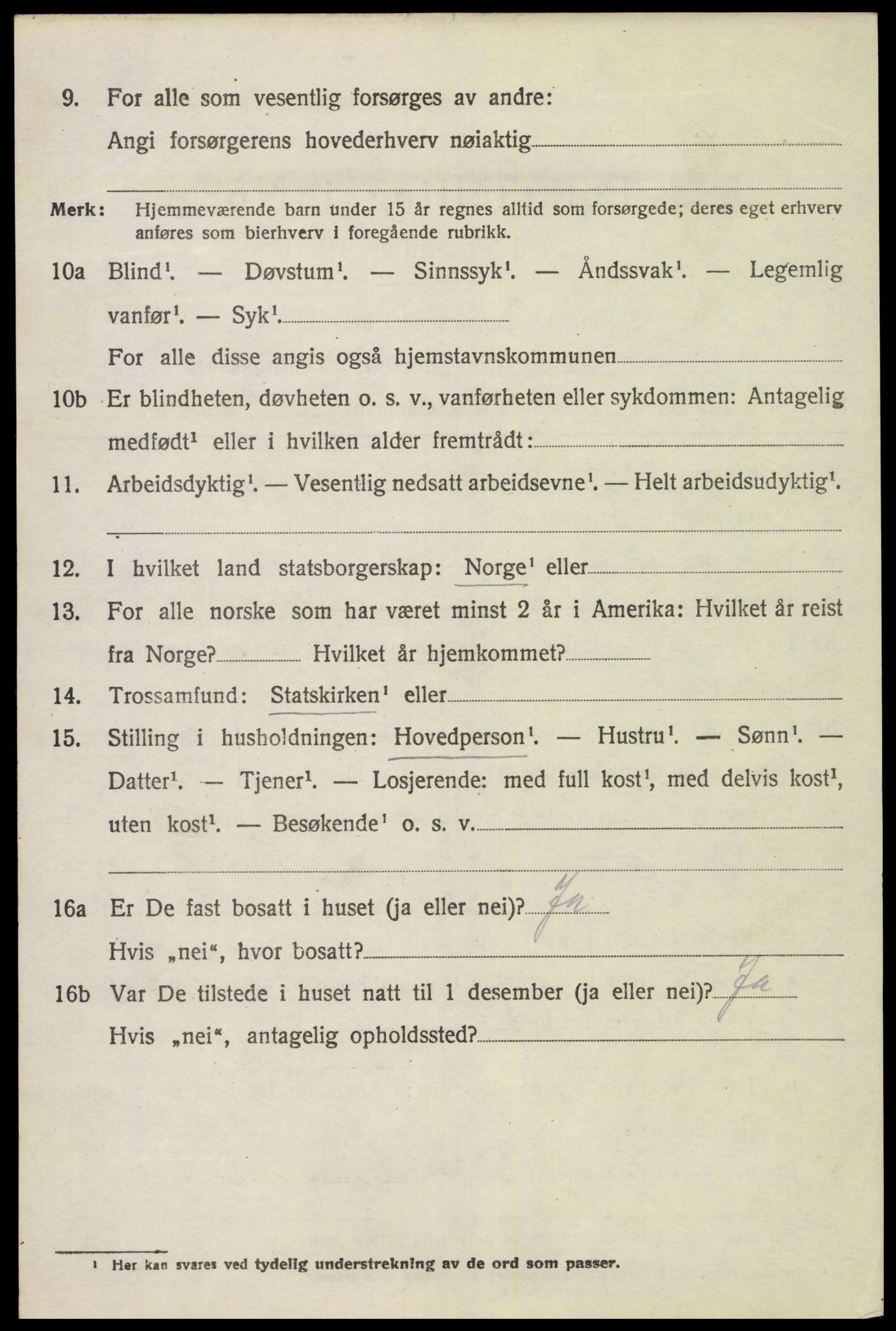 SAH, 1920 census for Vang (Hedmark), 1920, p. 11812