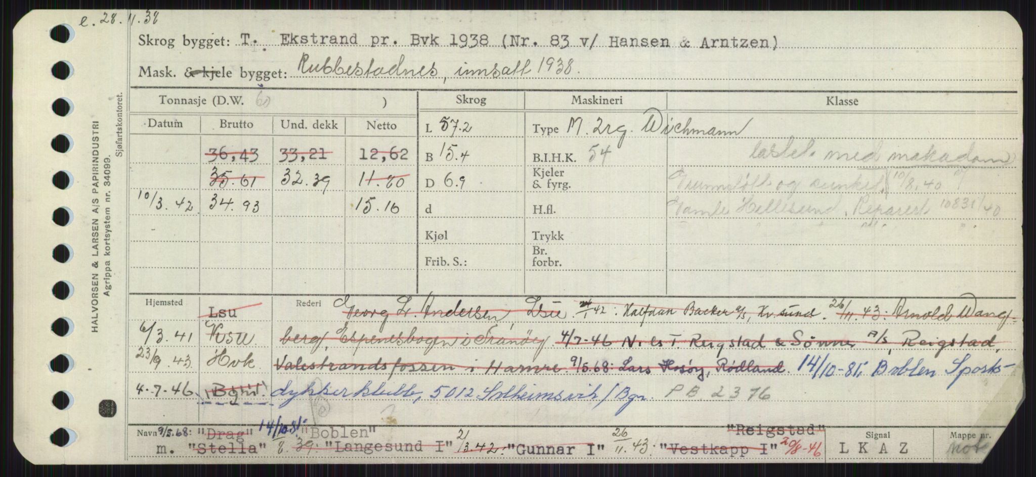 Sjøfartsdirektoratet med forløpere, Skipsmålingen, AV/RA-S-1627/H/Ha/L0001/0002: Fartøy, A-Eig / Fartøy Bjør-Eig, p. 99