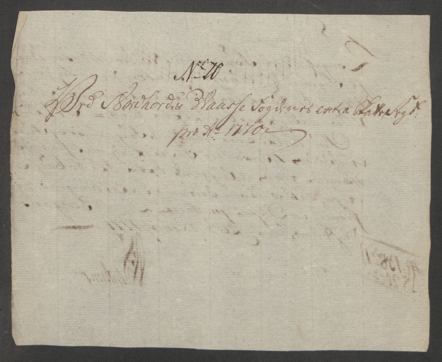 Rentekammeret inntil 1814, Reviderte regnskaper, Fogderegnskap, RA/EA-4092/R51/L3303: Ekstraskatten Nordhordland og Voss, 1762-1772, p. 488