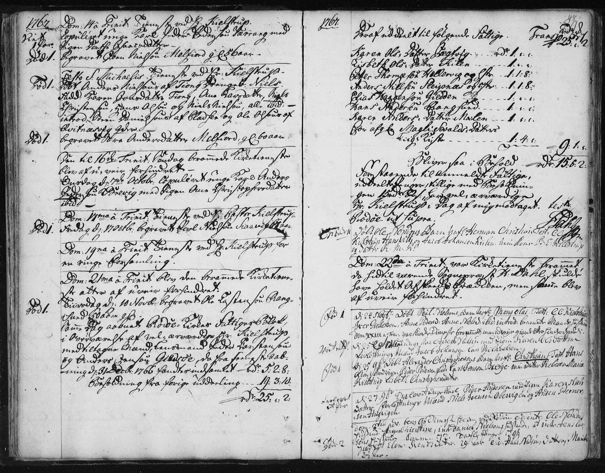 Ministerialprotokoller, klokkerbøker og fødselsregistre - Nordland, SAT/A-1459/841/L0587: Parish register (official) no. 841A02 /1, 1758-1776, p. 48