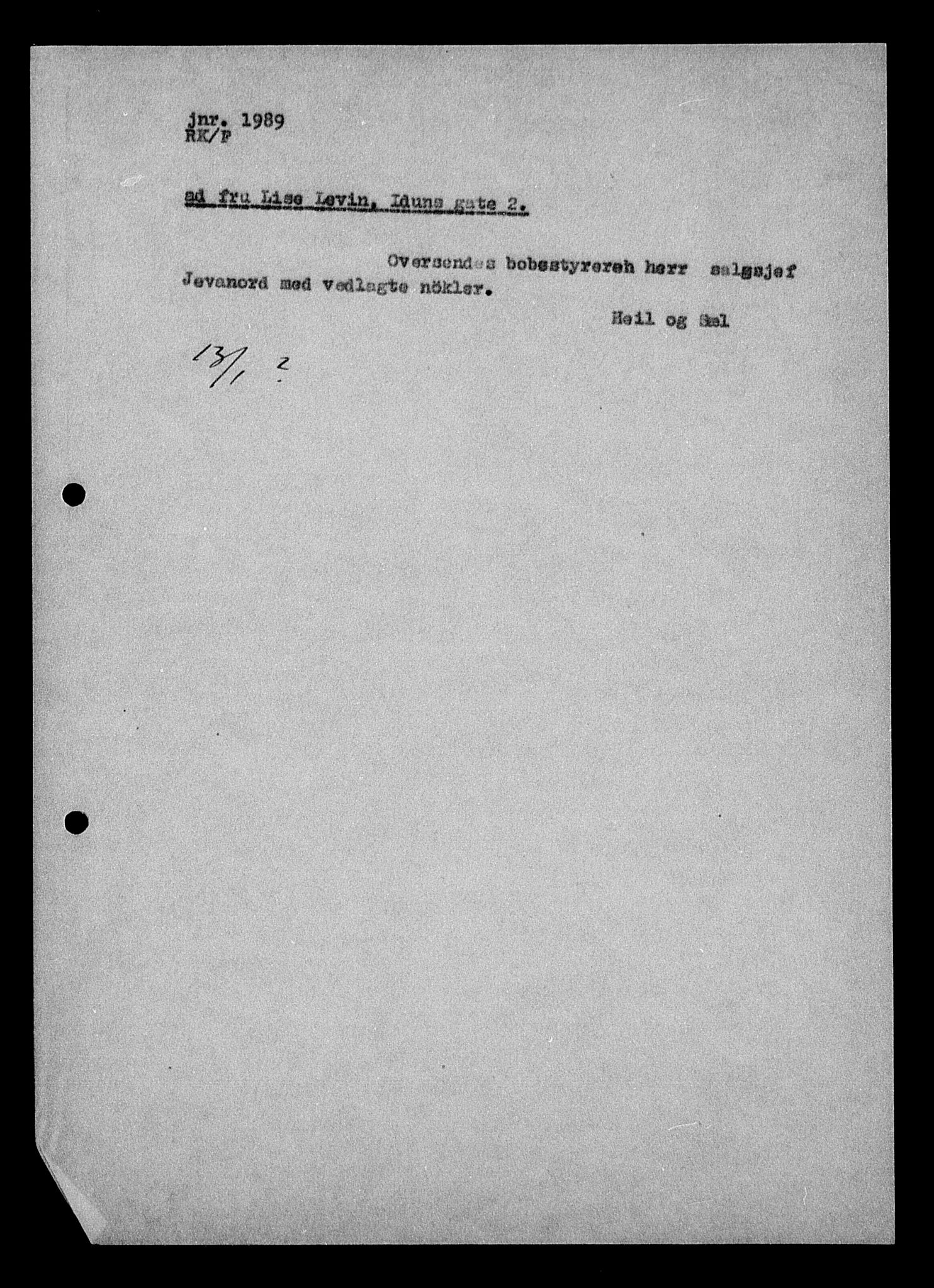 Justisdepartementet, Tilbakeføringskontoret for inndratte formuer, AV/RA-S-1564/H/Hc/Hcc/L0957: --, 1945-1947, p. 368