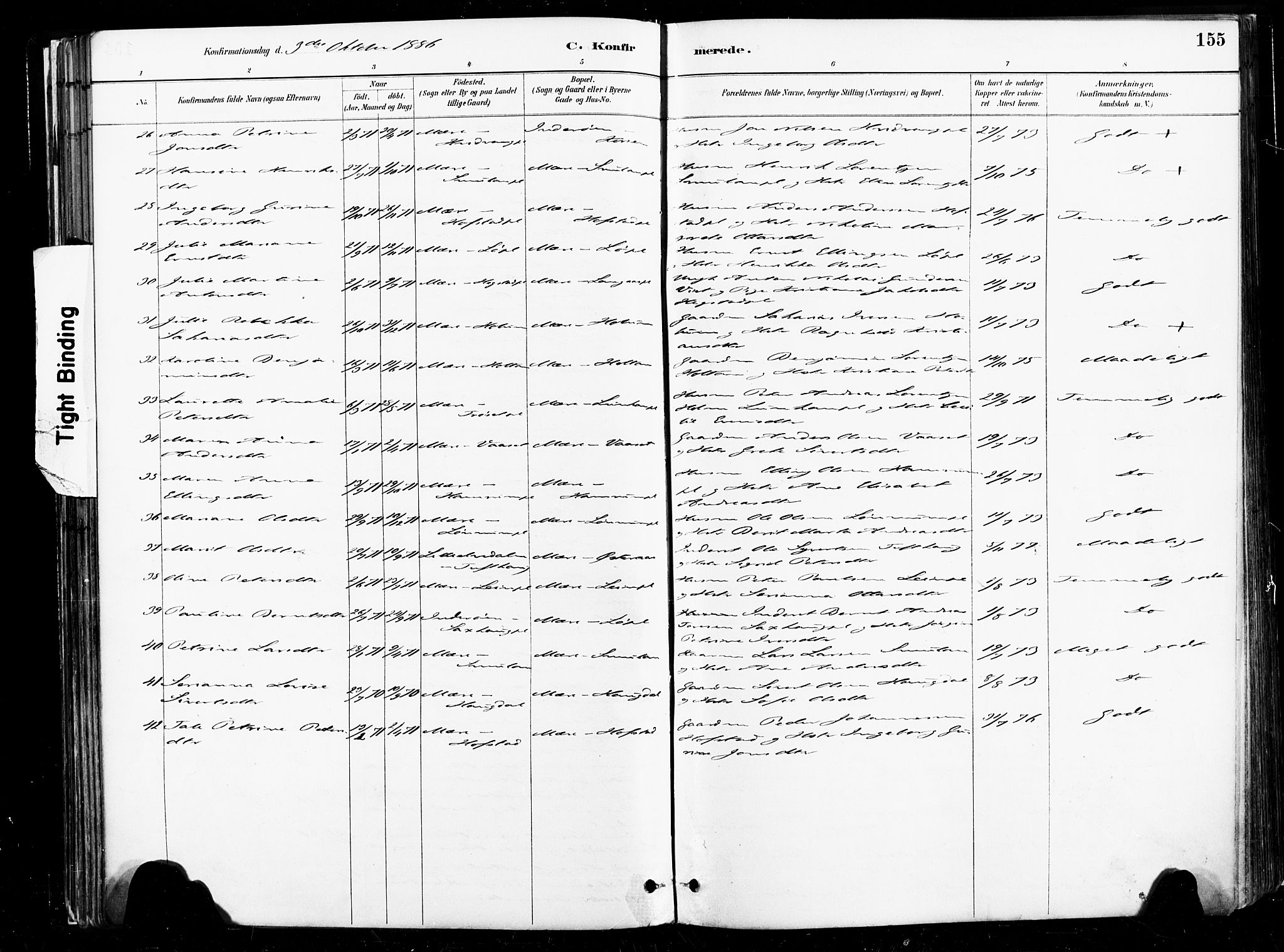 Ministerialprotokoller, klokkerbøker og fødselsregistre - Nord-Trøndelag, SAT/A-1458/735/L0351: Parish register (official) no. 735A10, 1884-1908, p. 155