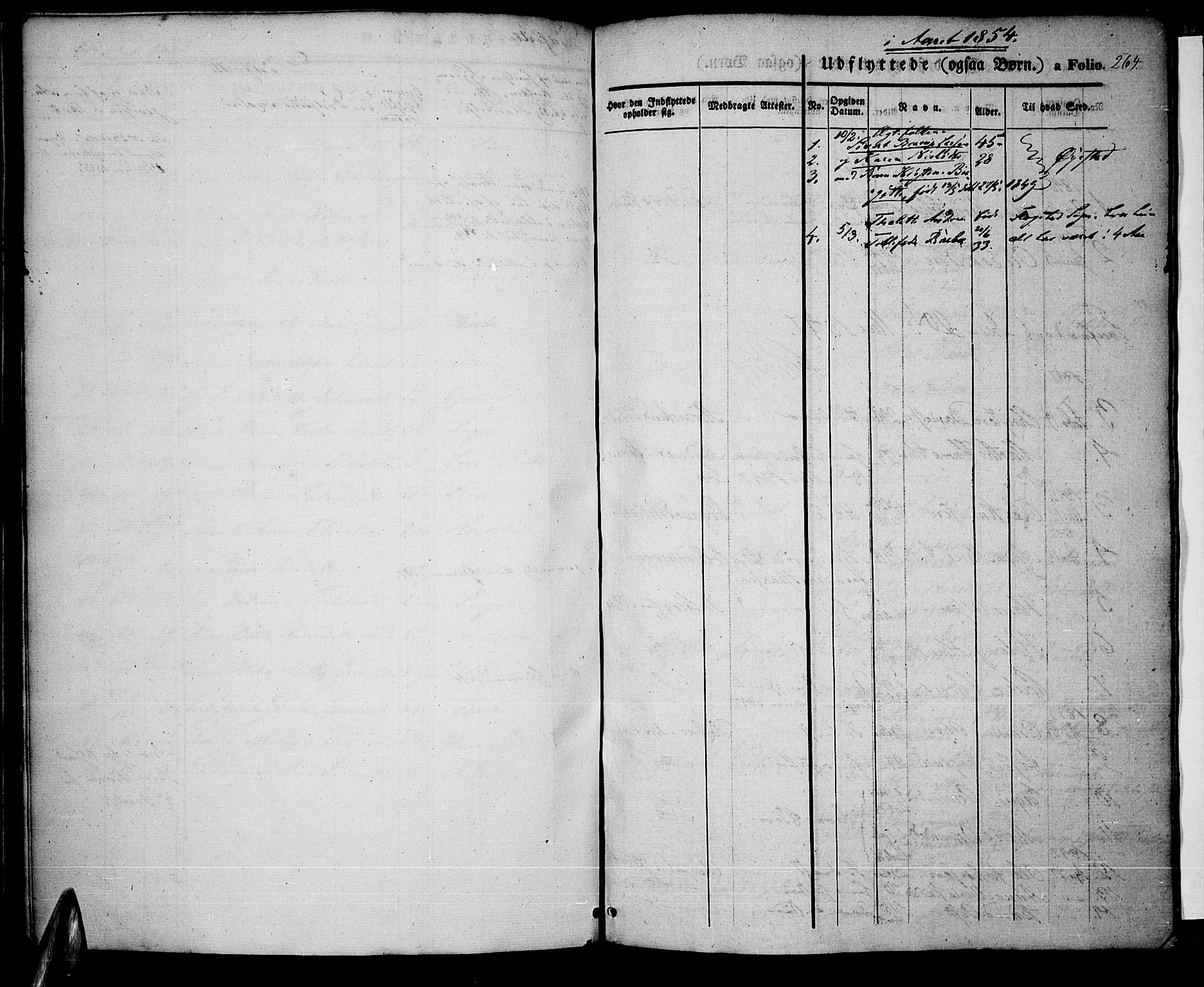 Tromøy sokneprestkontor, SAK/1111-0041/F/Fa/L0005: Parish register (official) no. A 5, 1847-1856, p. 264
