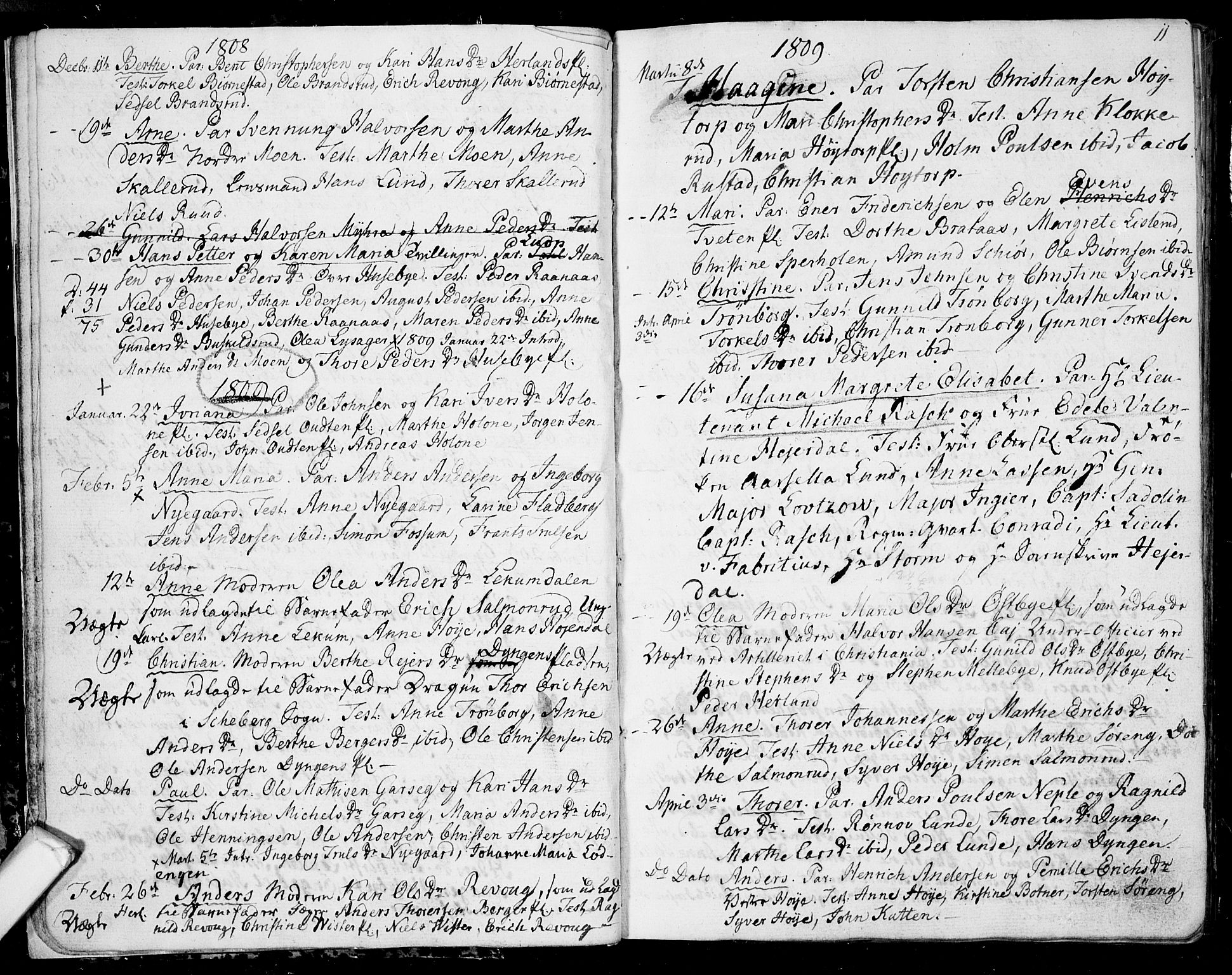 Eidsberg prestekontor Kirkebøker, AV/SAO-A-10905/F/Fa/L0006: Parish register (official) no. I 6, 1807-1814, p. 11