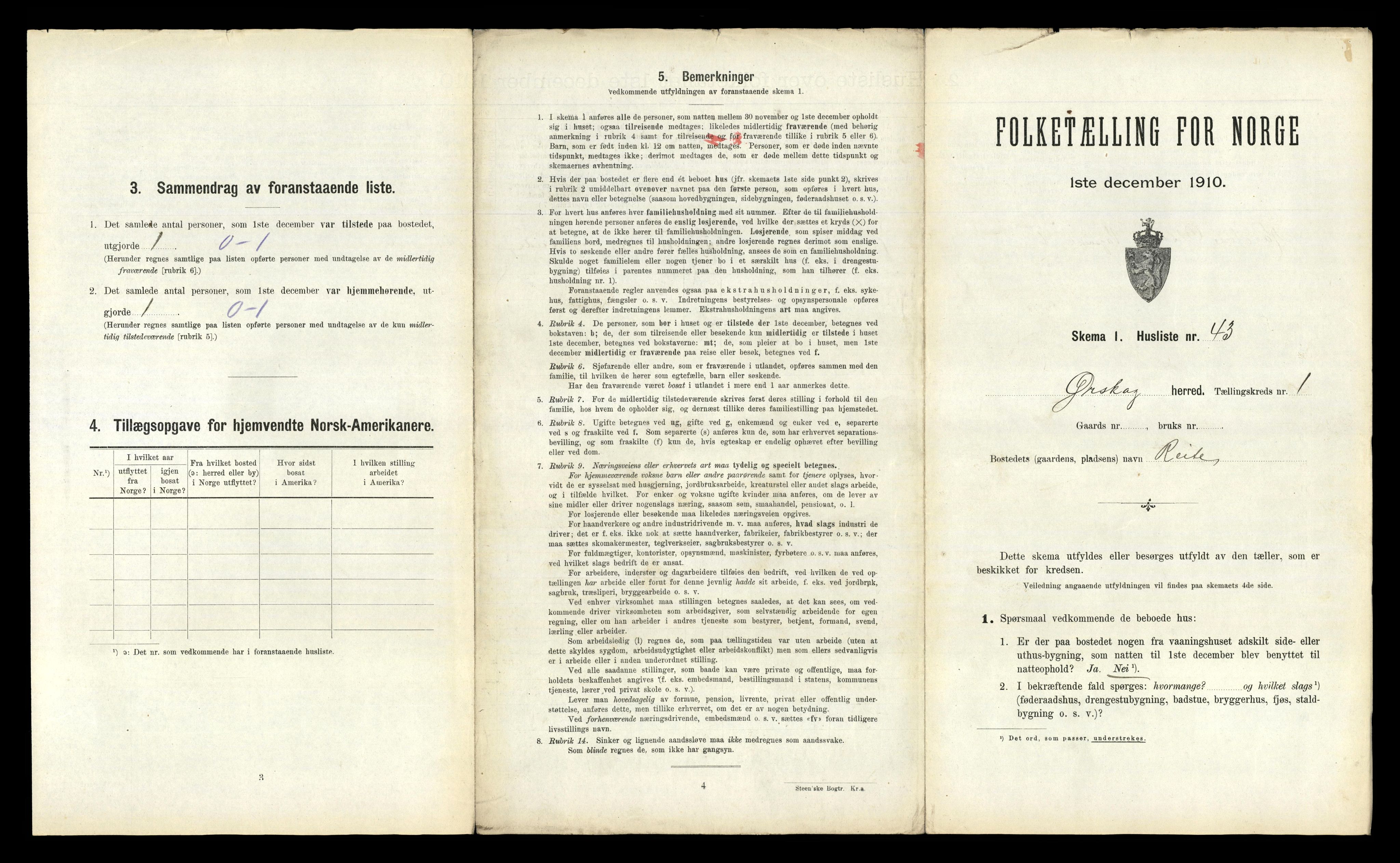 RA, 1910 census for Ørskog, 1910, p. 115