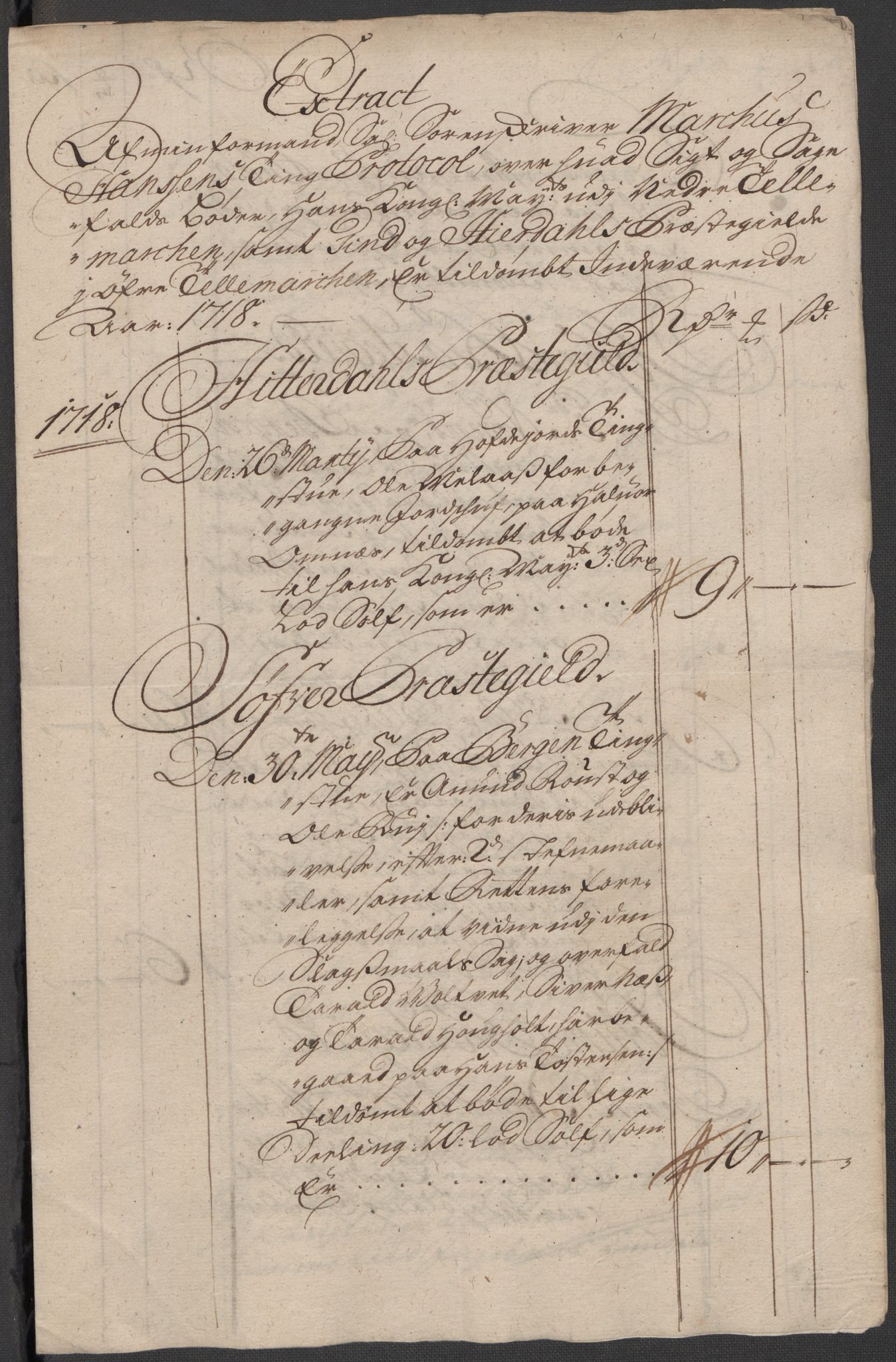 Rentekammeret inntil 1814, Reviderte regnskaper, Fogderegnskap, AV/RA-EA-4092/R36/L2130: Fogderegnskap Øvre og Nedre Telemark og Bamble, 1718, p. 213