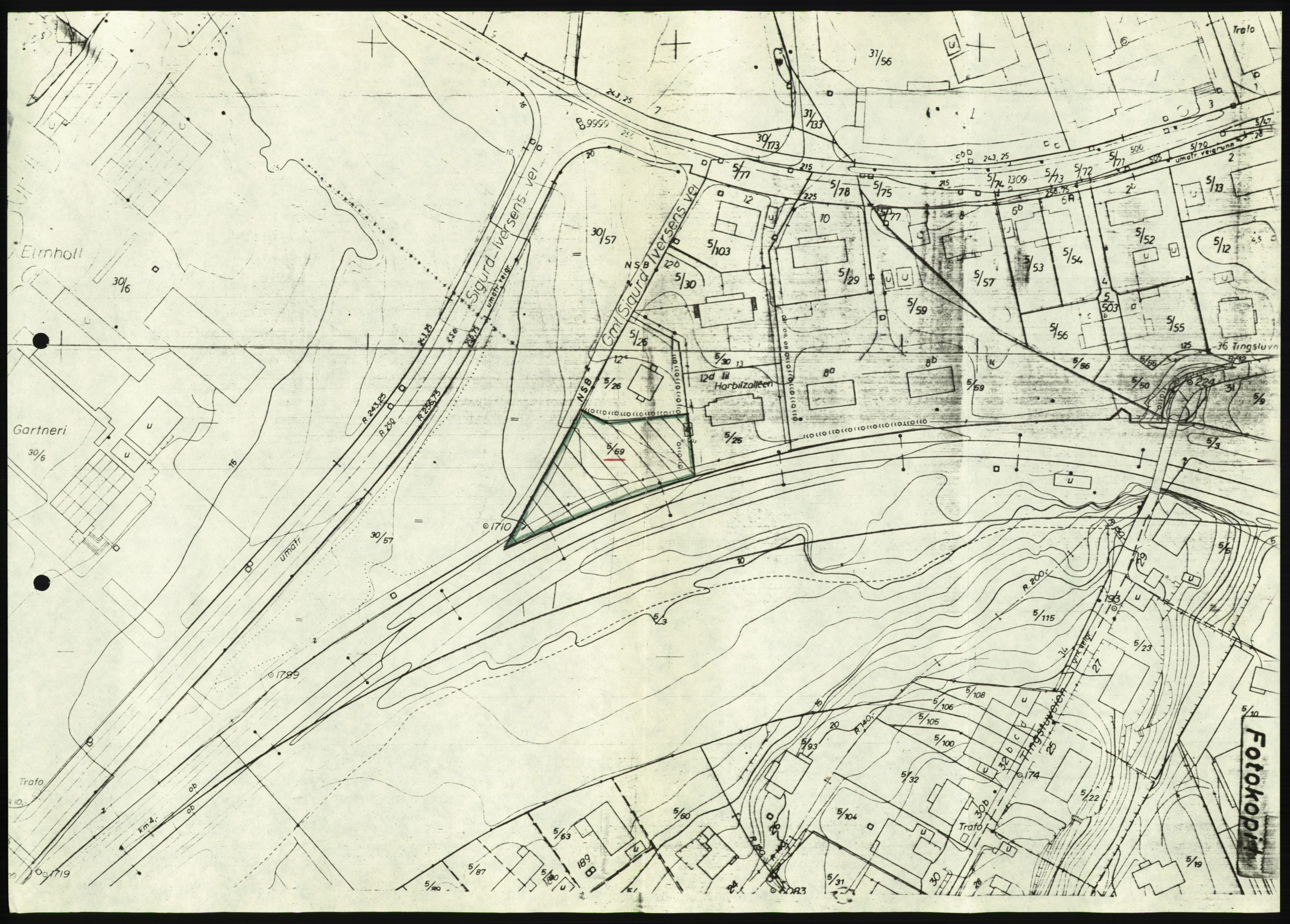 Norges statsbaner, Hovedadministrasjonen, Plankontoret for Oslo S, AV/RA-S-5410/D/L0167: Driftsbanegården. Øvrige driftsbanegårder, 1975-1987, p. 45