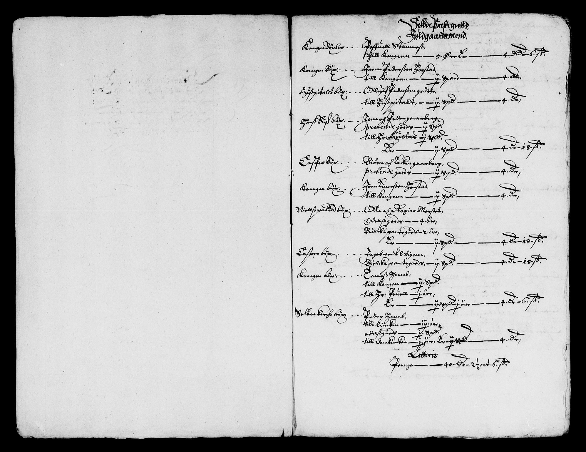 Rentekammeret inntil 1814, Reviderte regnskaper, Lensregnskaper, AV/RA-EA-5023/R/Rb/Rbw/L0117: Trondheim len, 1654