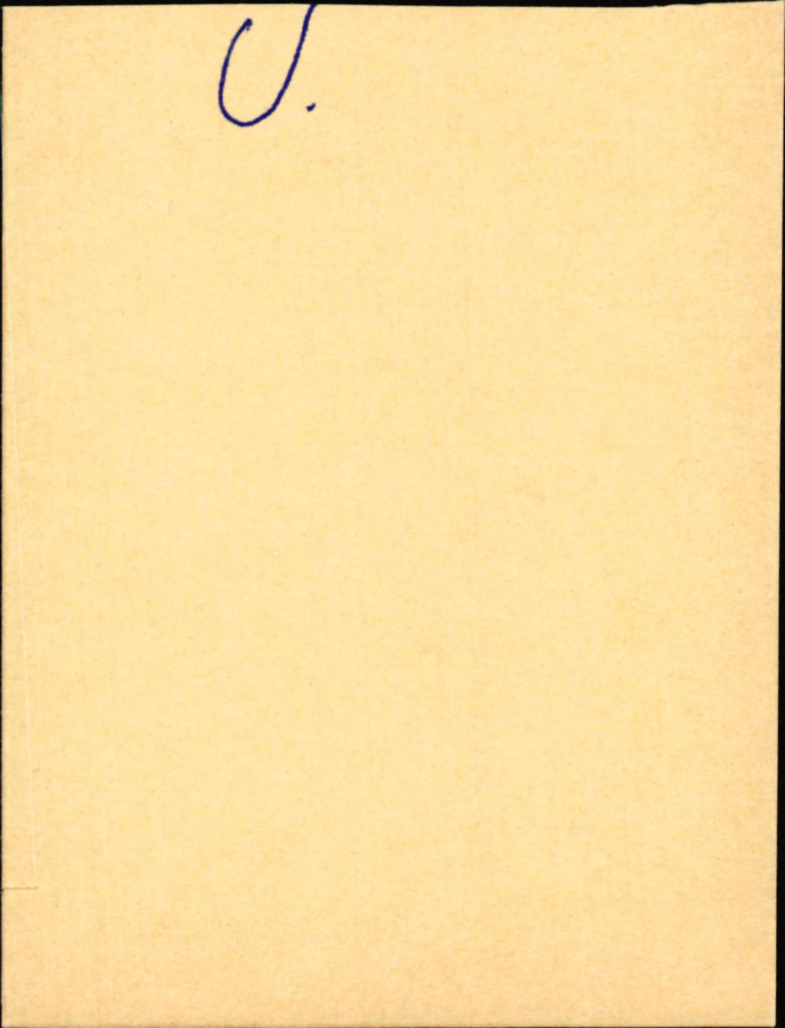 Statens vegvesen, Hordaland vegkontor, AV/SAB-A-5201/2/Hb/L0036: O-eierkort U-V, 1920-1971, p. 1