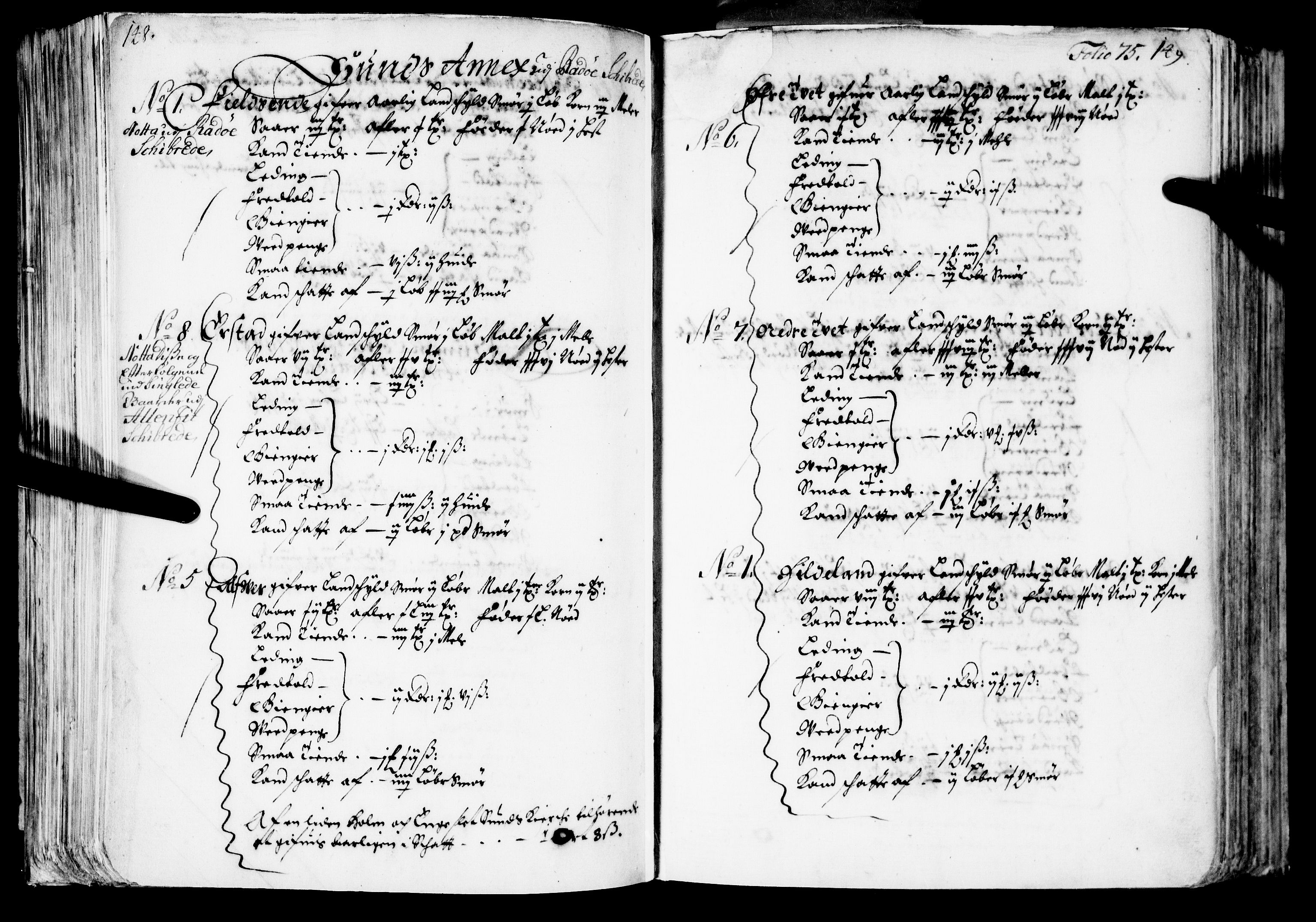 Rentekammeret inntil 1814, Realistisk ordnet avdeling, RA/EA-4070/N/Nb/Nba/L0039: Nordhordland fogderi, 1667, p. 74b-75a