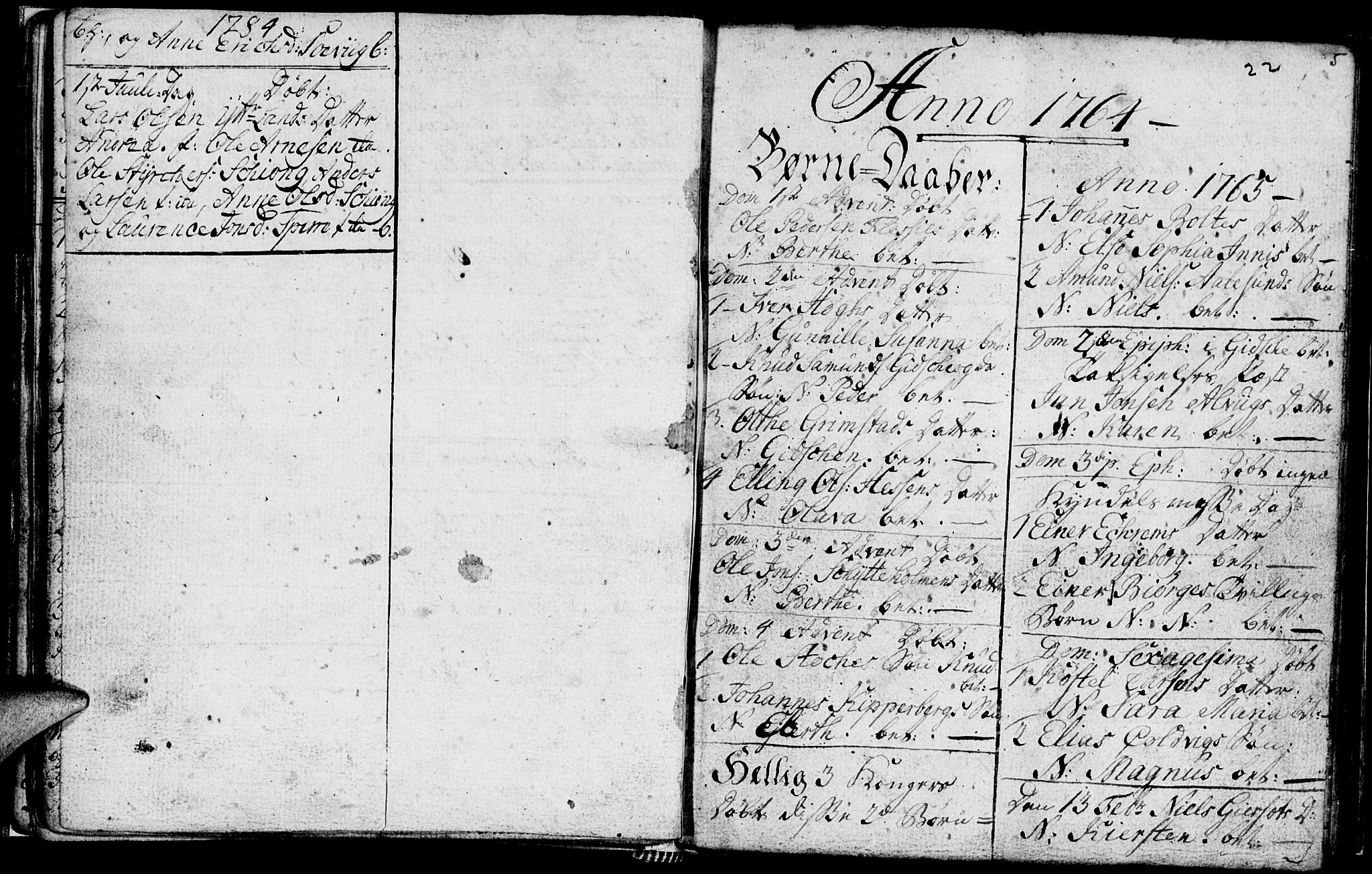 Ministerialprotokoller, klokkerbøker og fødselsregistre - Møre og Romsdal, AV/SAT-A-1454/528/L0420: Parish register (copy) no. 528C01, 1764-1784, p. 22