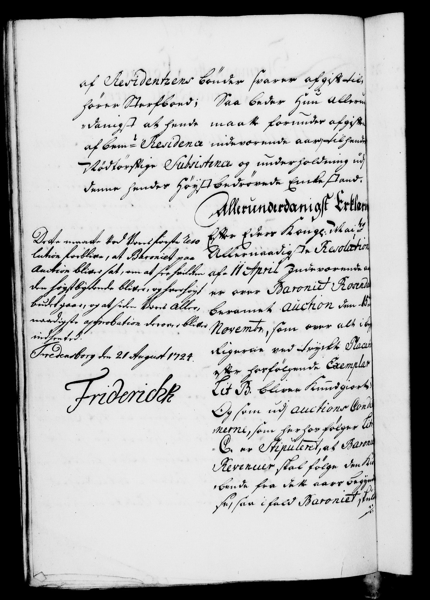 Rentekammeret, Kammerkanselliet, RA/EA-3111/G/Gf/Gfa/L0007: Norsk relasjons- og resolusjonsprotokoll (merket RK 52.7), 1724, p. 688