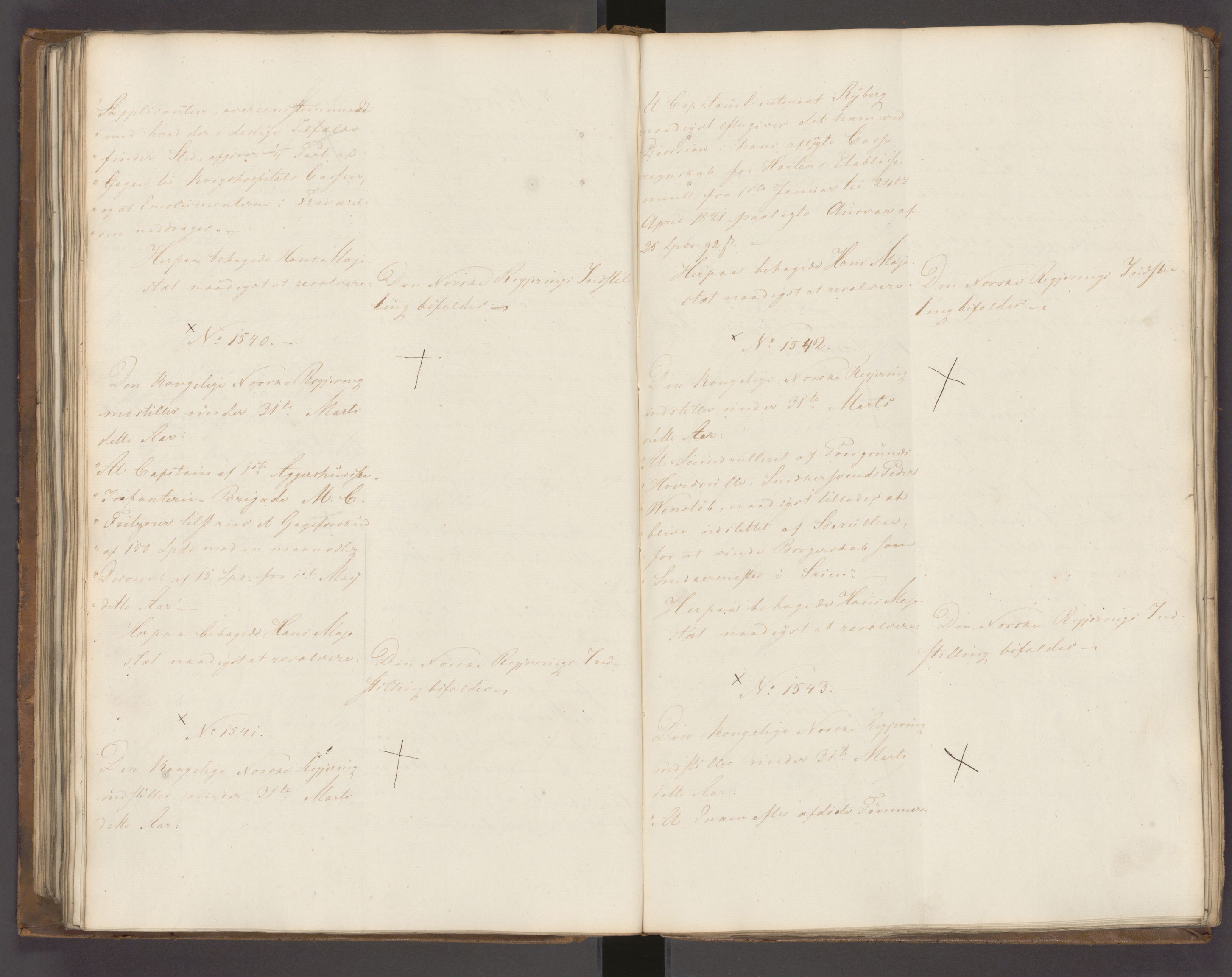 Statsrådssekretariatet, AV/RA-S-1001/A/Ab/L0022: Kgl. res. nr. 1210-1721, 1. halvår, 1826