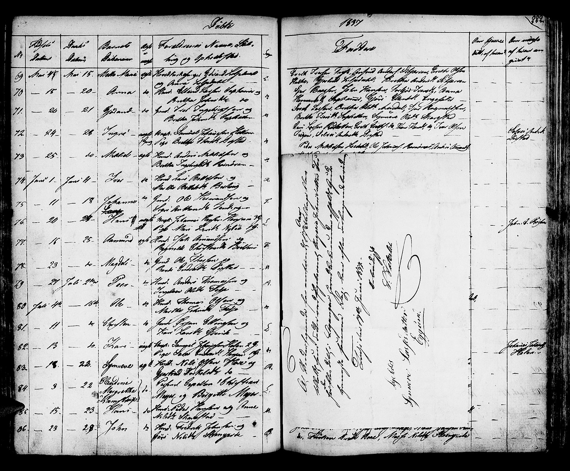 Leikanger sokneprestembete, SAB/A-81001: Parish register (official) no. A 6, 1810-1838, p. 222