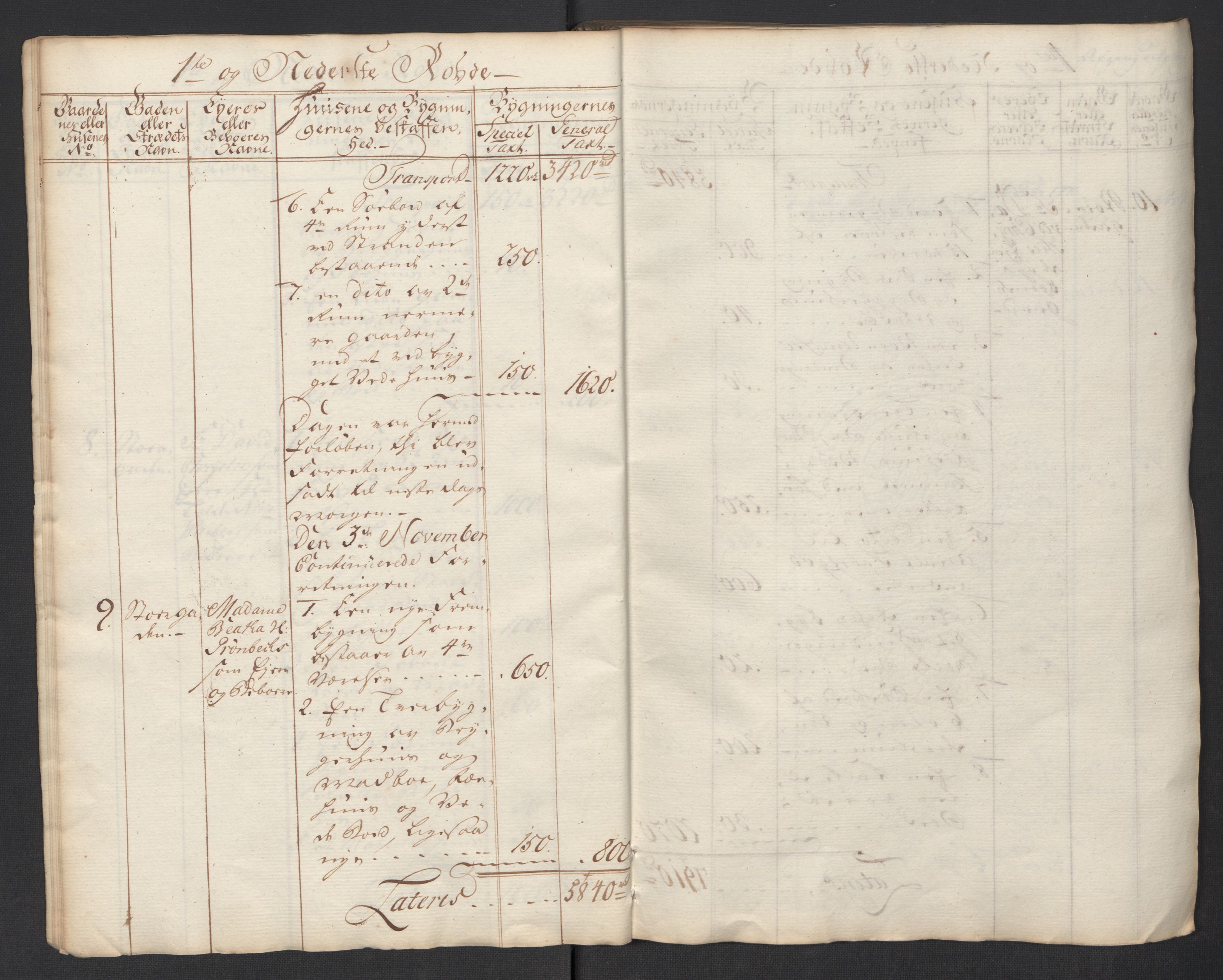 Kommersekollegiet, Brannforsikringskontoret 1767-1814, AV/RA-EA-5458/F/Fa/L0040/0002: Moss / Branntakstprotokoll, 1767, p. 10