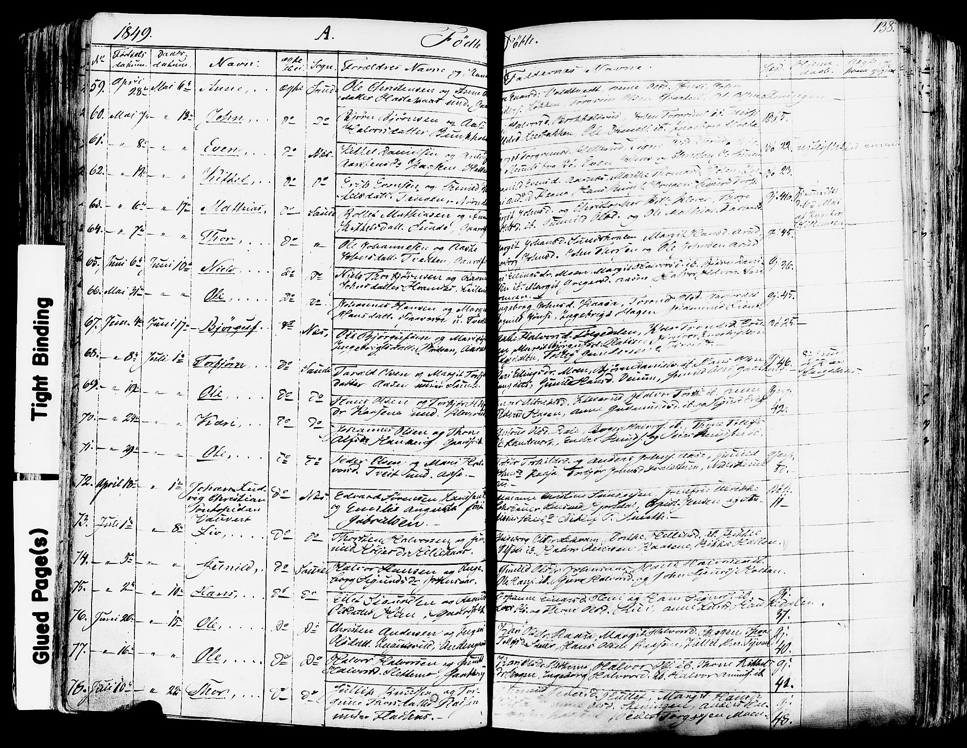 Sauherad kirkebøker, AV/SAKO-A-298/F/Fa/L0006: Parish register (official) no. I 6, 1827-1850, p. 138