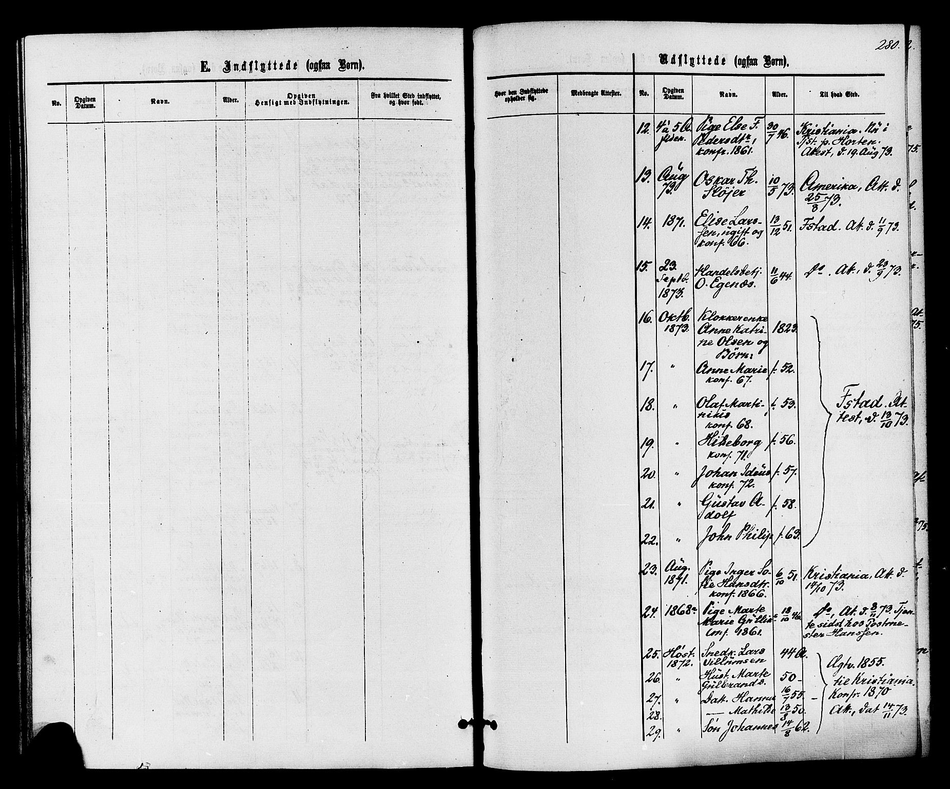 Holmestrand kirkebøker, SAKO/A-346/F/Fa/L0003: Parish register (official) no. 3, 1867-1879, p. 280