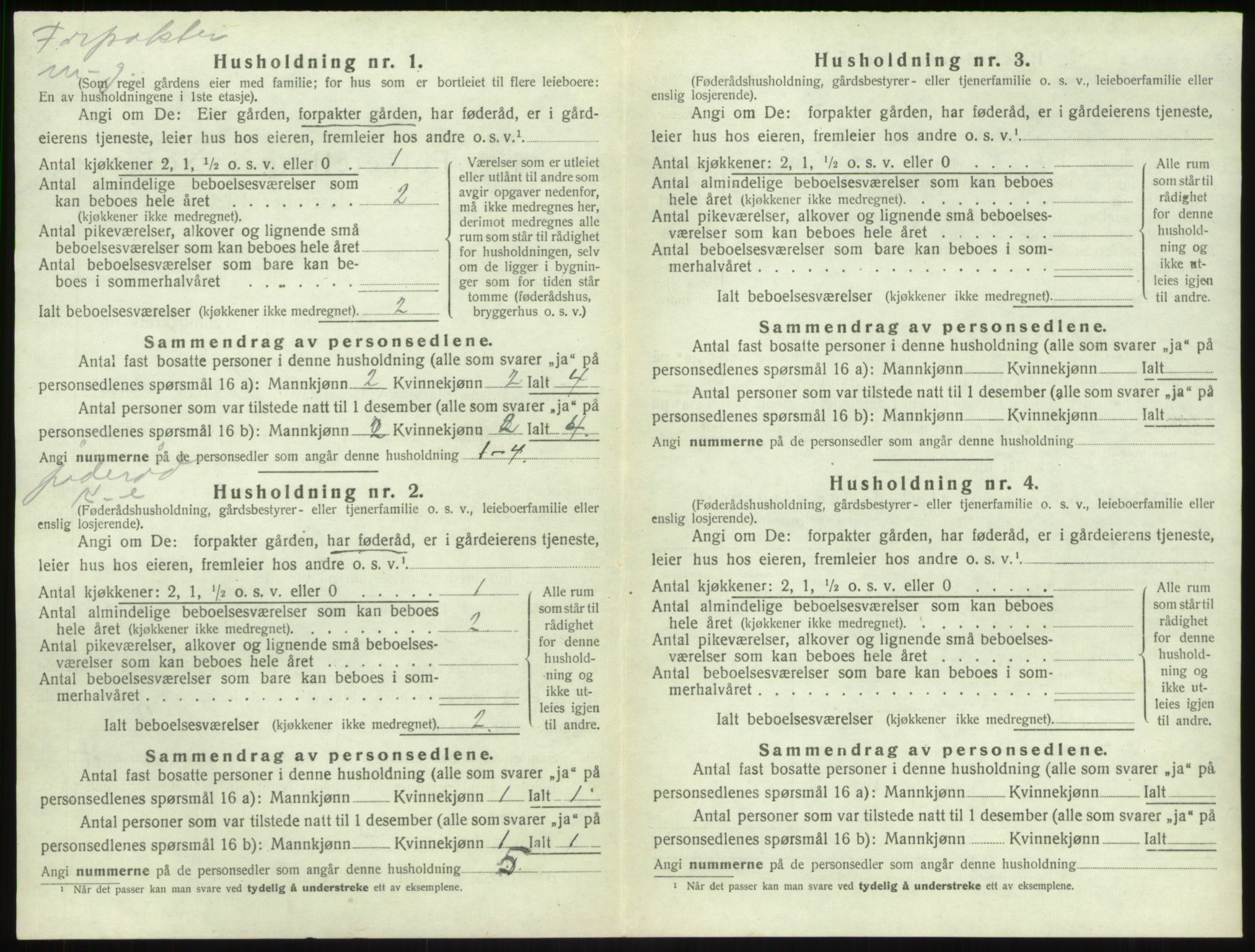 SAB, 1920 census for Sogndal, 1920, p. 1136