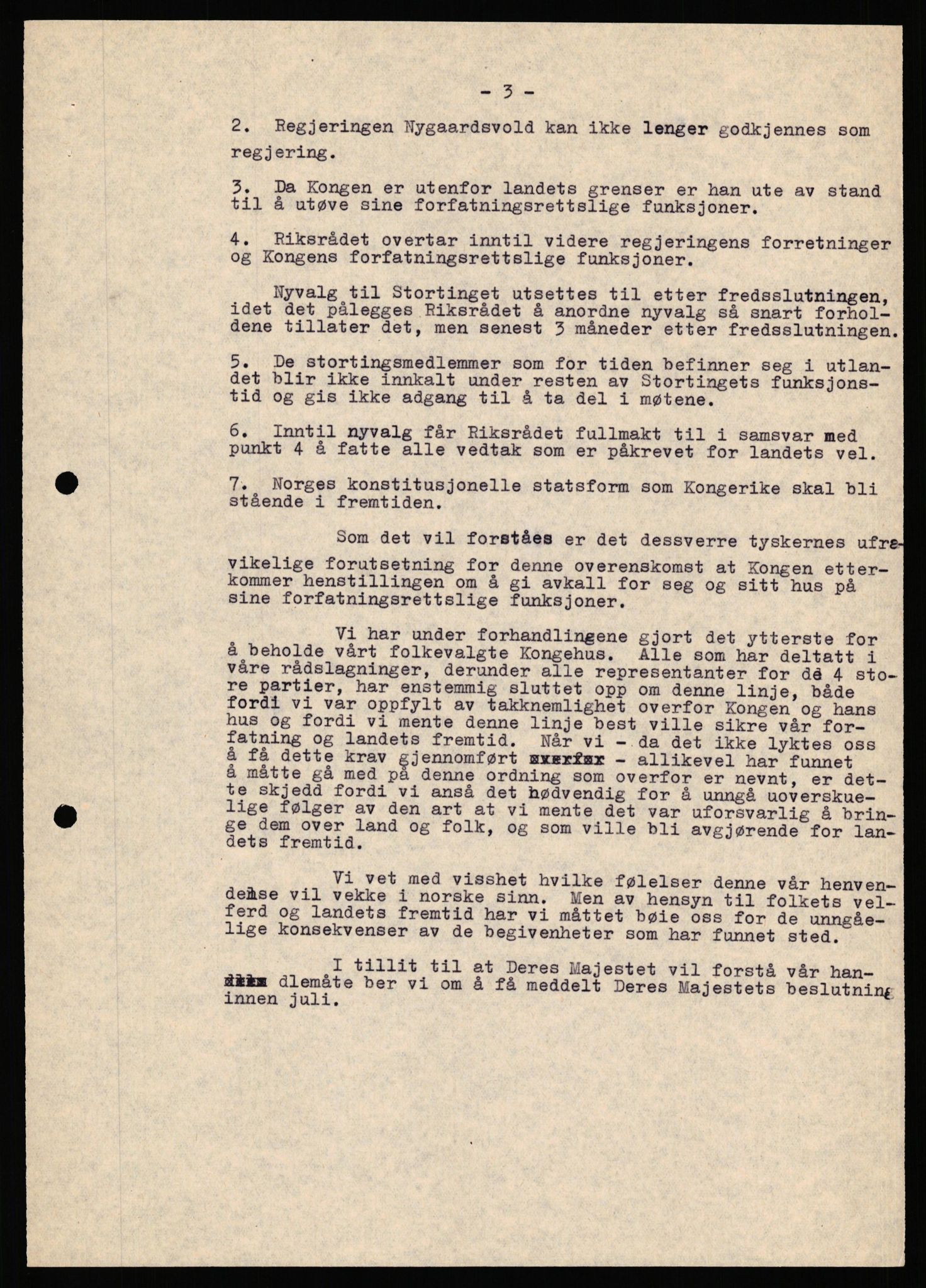 Forsvaret, Forsvarets krigshistoriske avdeling, AV/RA-RAFA-2017/Y/Yf/L0206: II-C-11-2120  -  Kapitulasjonen 7. juni 1940.  Okkupasjonstiden., 1940-1945, p. 154